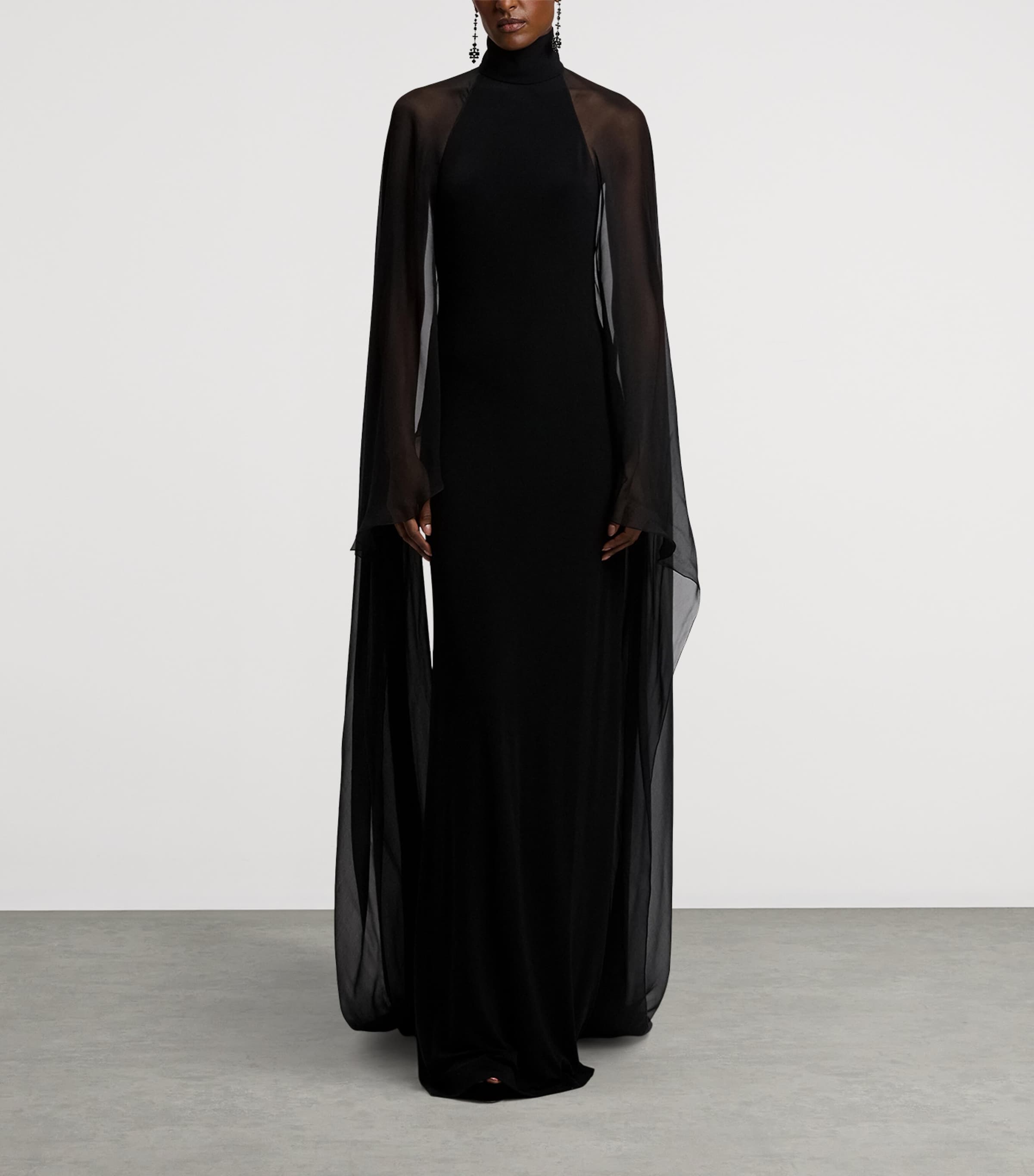 Jersey Tilly Evening Dress BLACK Image 5