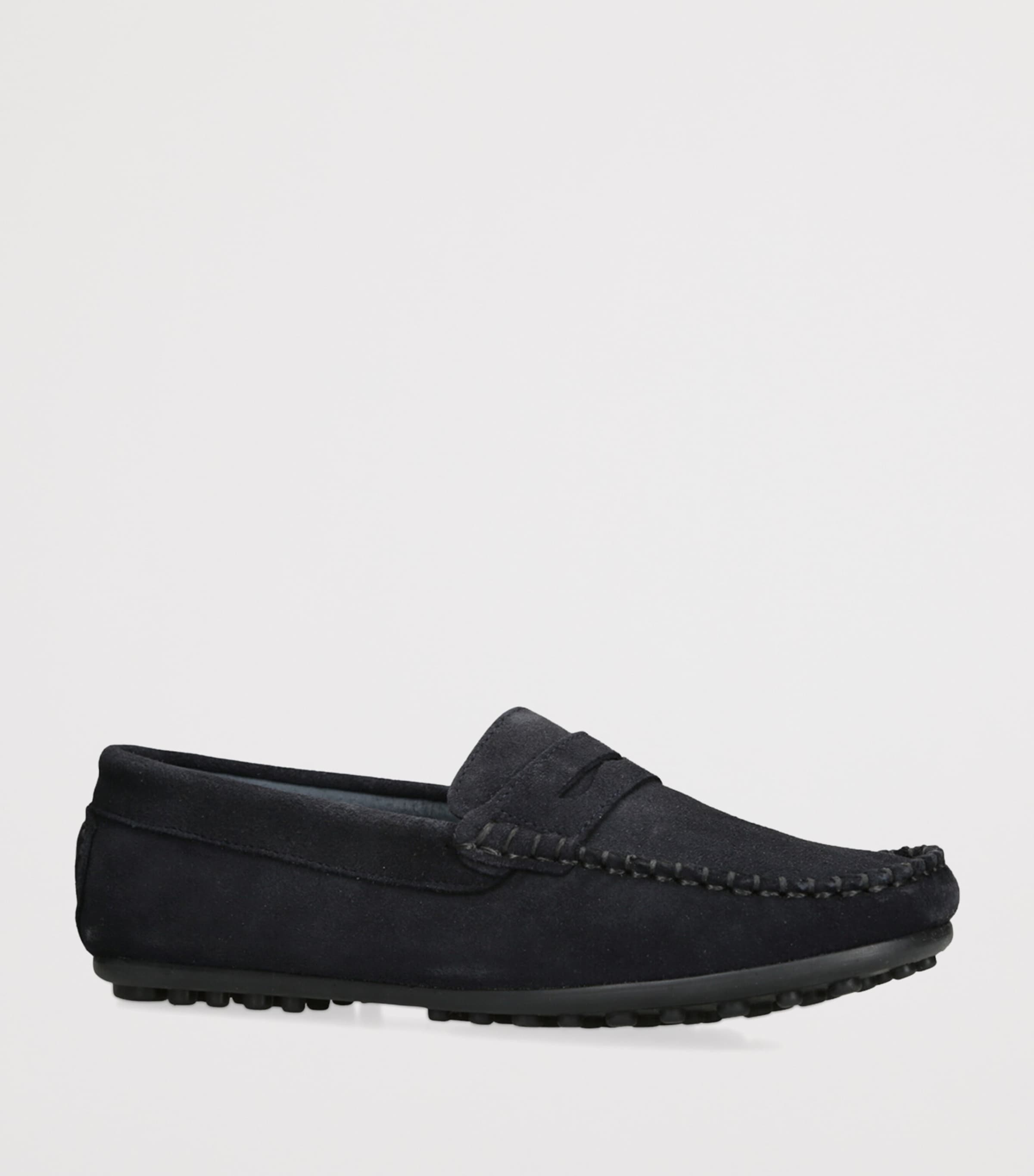 Suede Felix Loafers NAVY Image 3