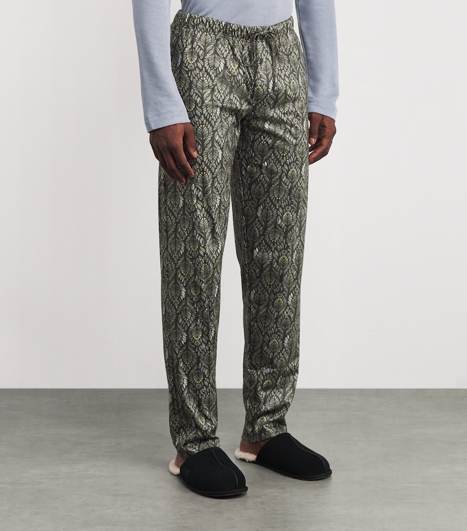 Cotton Night & Day Lounge Trousers 3034 LICHEN PATTERN Image 3