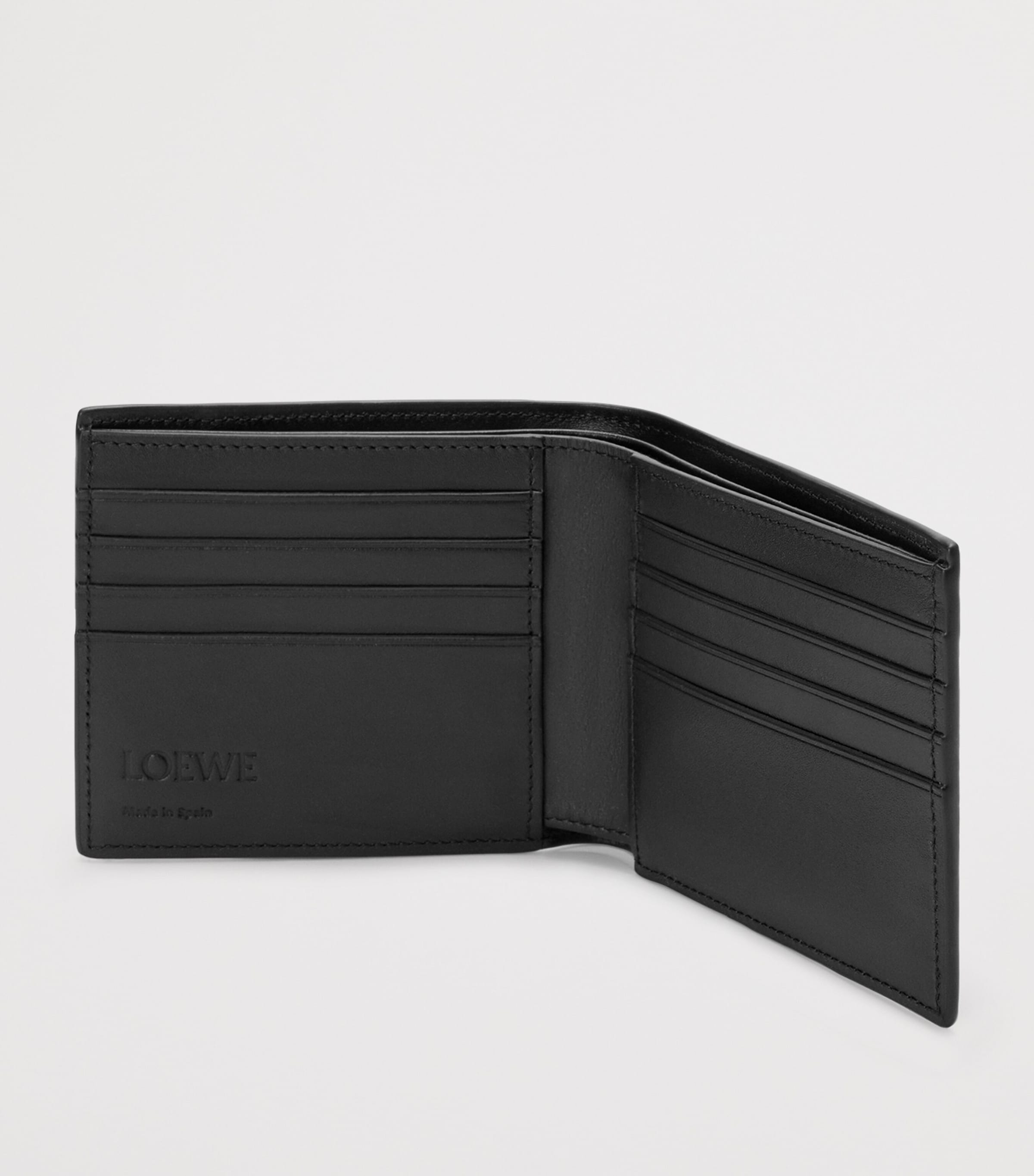 Grained Leather Puzzle Edge Wallet BLACK Image 3