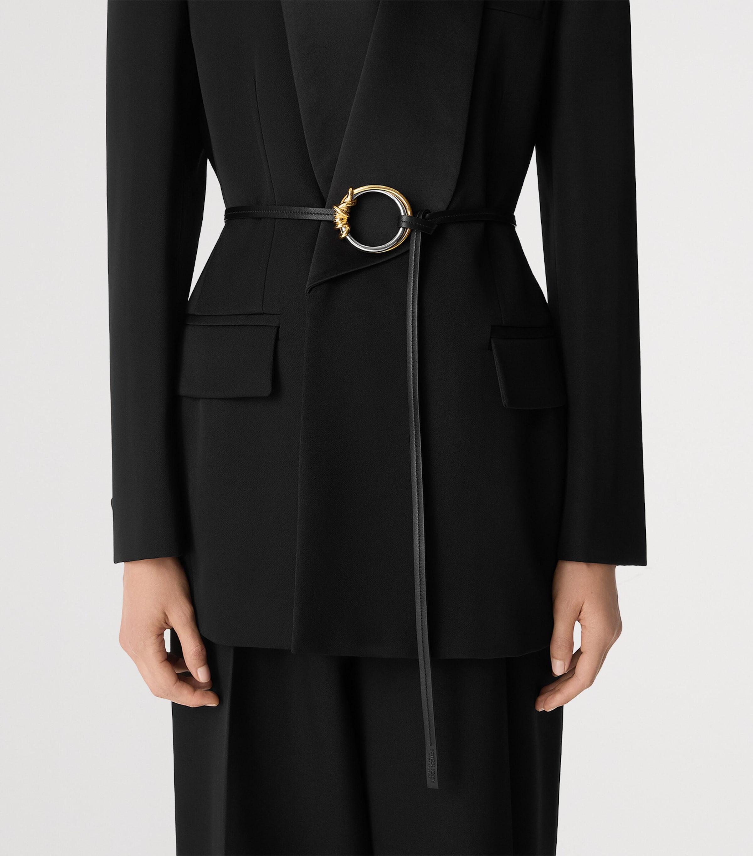 Leather Knot Ring Belt 1033 Image 2