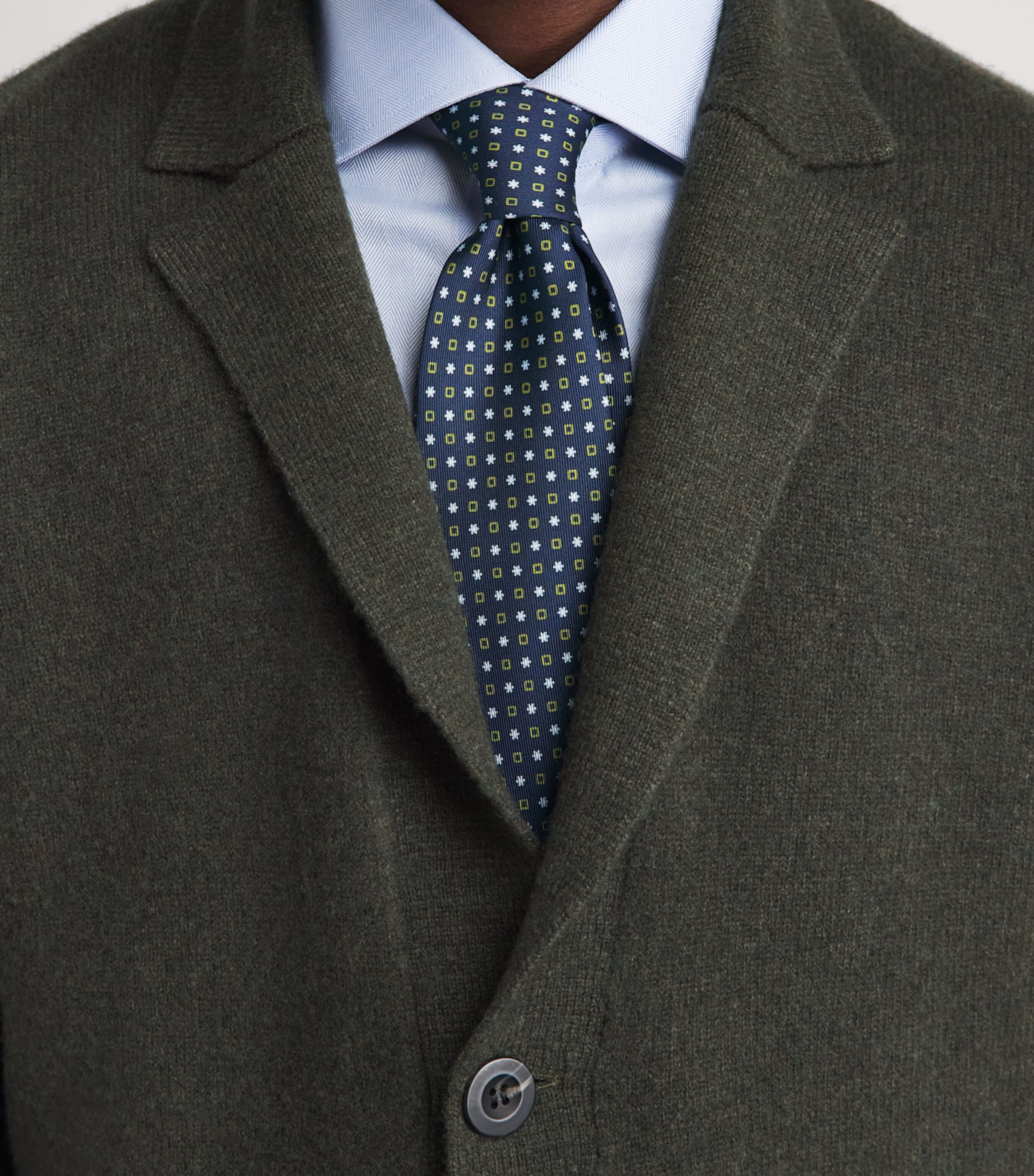 E. Marinella Silk Printed Tie Navy Image 2