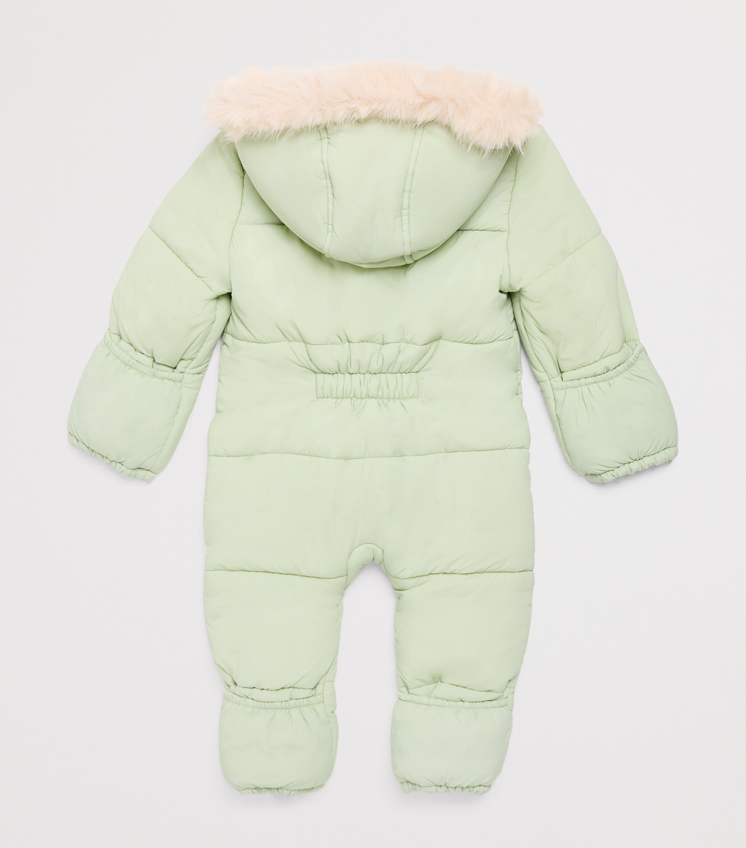 Faux Fur-Trim Padded Snowsuit (0 Months - 3 Years) SAGE Image 2