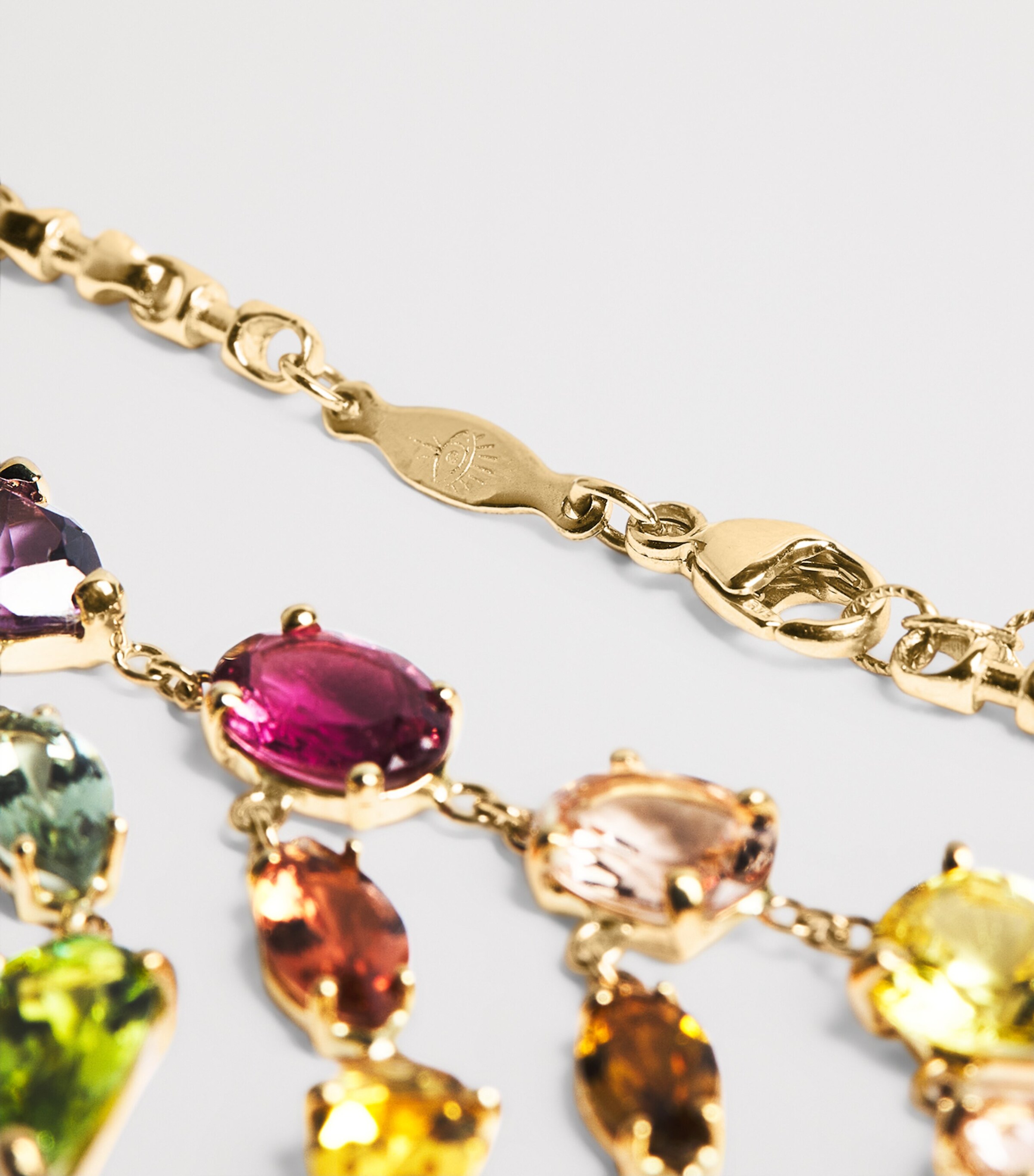 Yellow Gold and Mixed Gemstone Shaker Necklace YELLOW GOLD Image 4