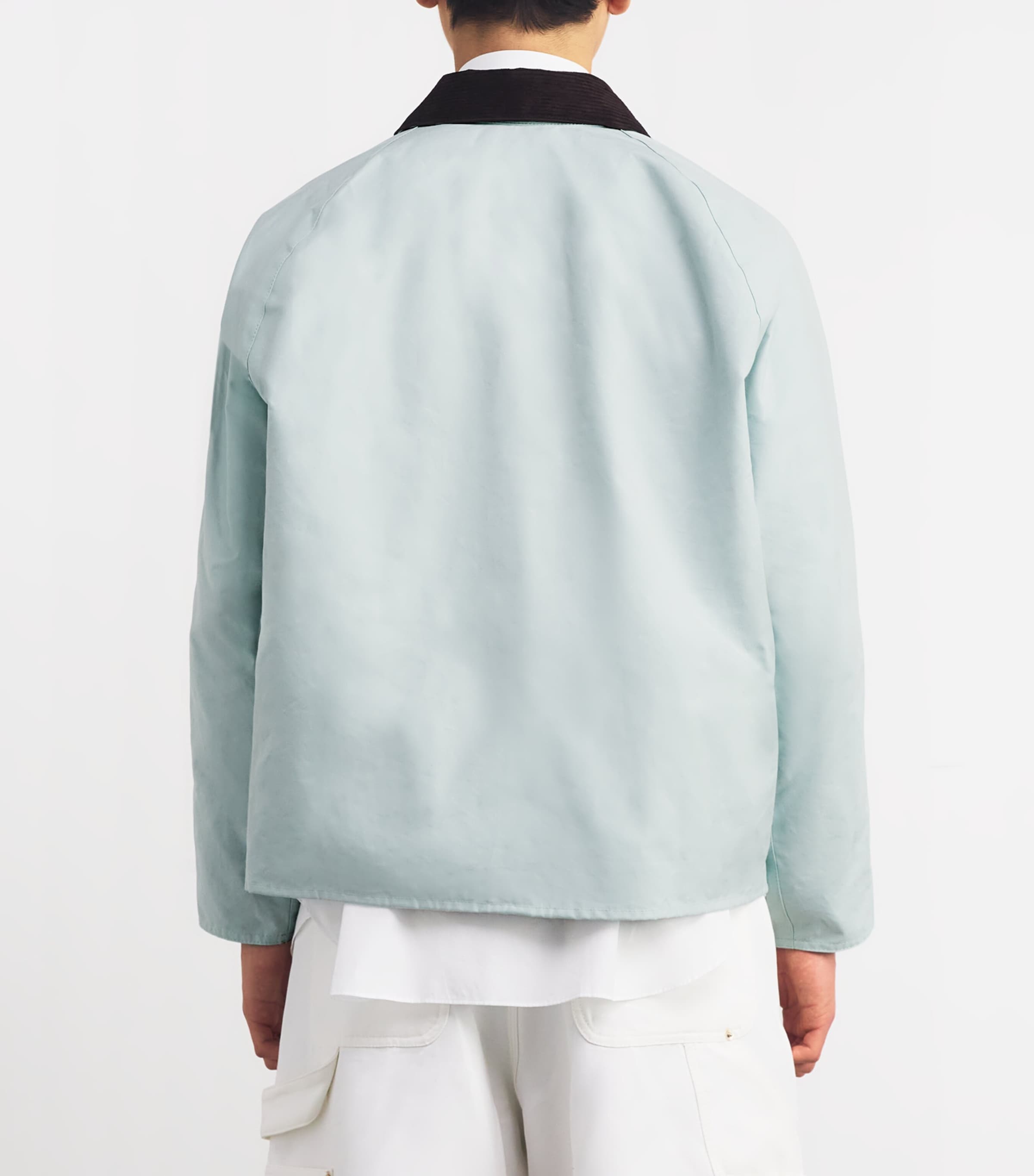 Barbour Mens x NOAH Wading Jacket Ice Blue Image 4