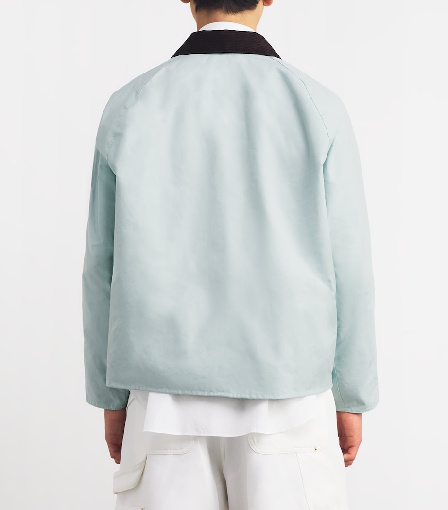 Barbour Mens x NOAH Wading Jacket Ice Blue Image 4