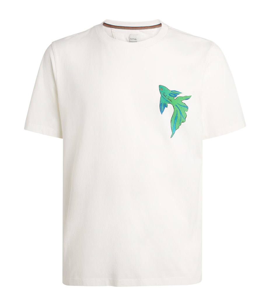 Paul Smith Mens Cotton Fish T-Shirt Image 1