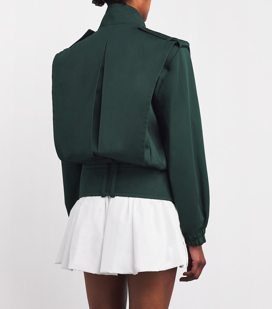 Belted Blouson Jacket 0074 GARDEN GREEN Image 4