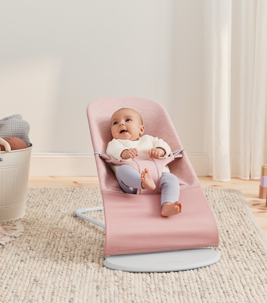 3D Jersey Bliss Baby Bouncer LIGHT PINK Image 2