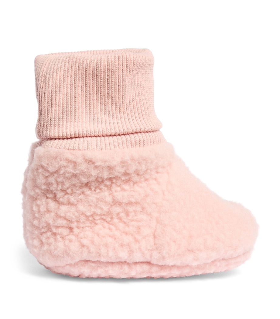 KONGES SLOJD Fleece Safa Booties (6-18 Months) Rose Smoke Image 1