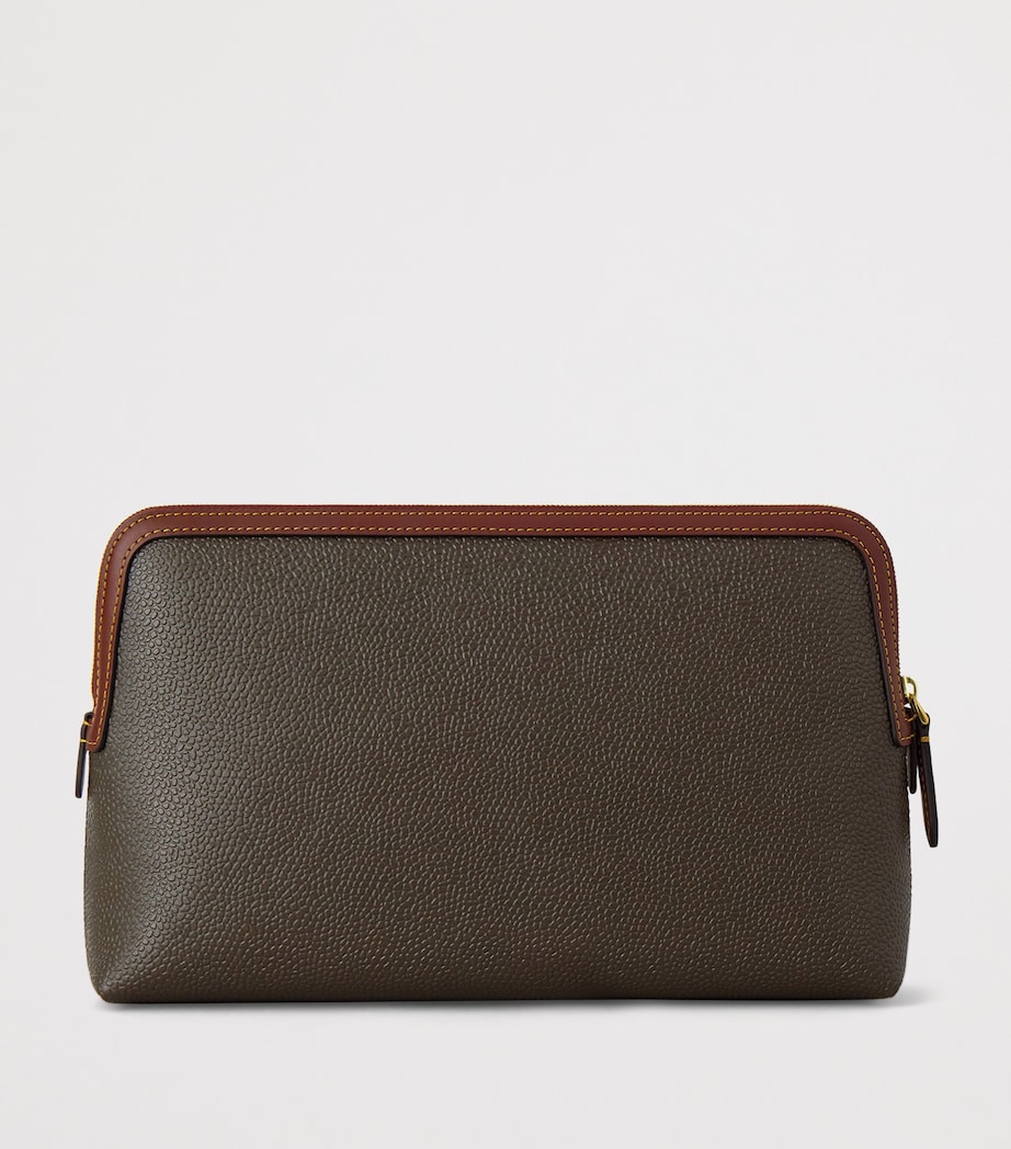 Mulberry Medium Scotchgrain Cosmetic Pouch Mole Cognac Image 2