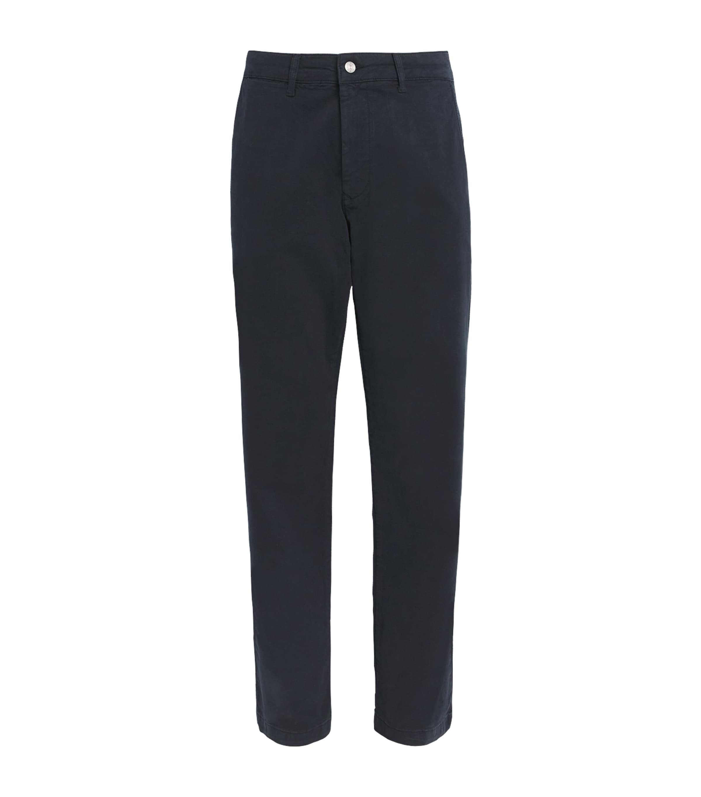 Nn07 Stretch-organic Cotton Aden Chinos In Black