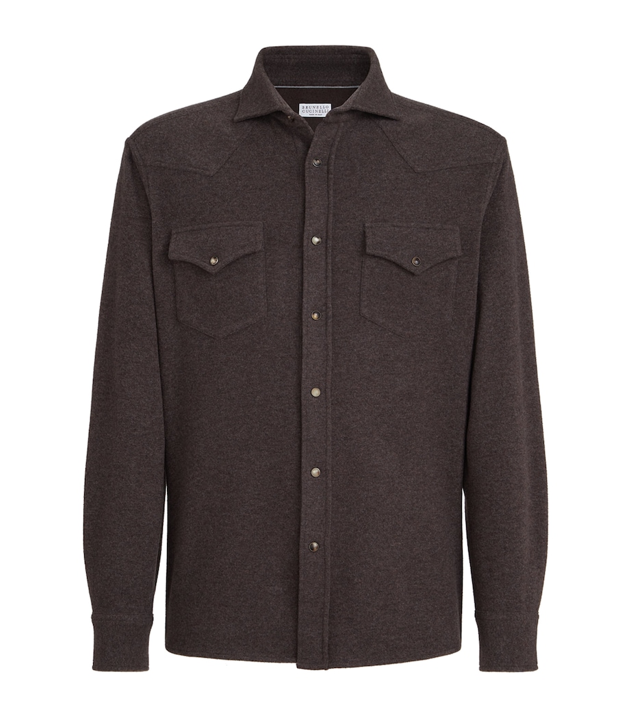 Virgin Wool Overshirt C2559 Image 1