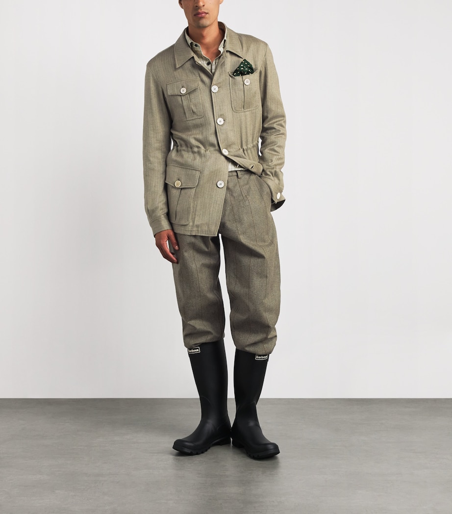Purdey Mens Cotton-Blend Kalahari Jacket Sge Image 2