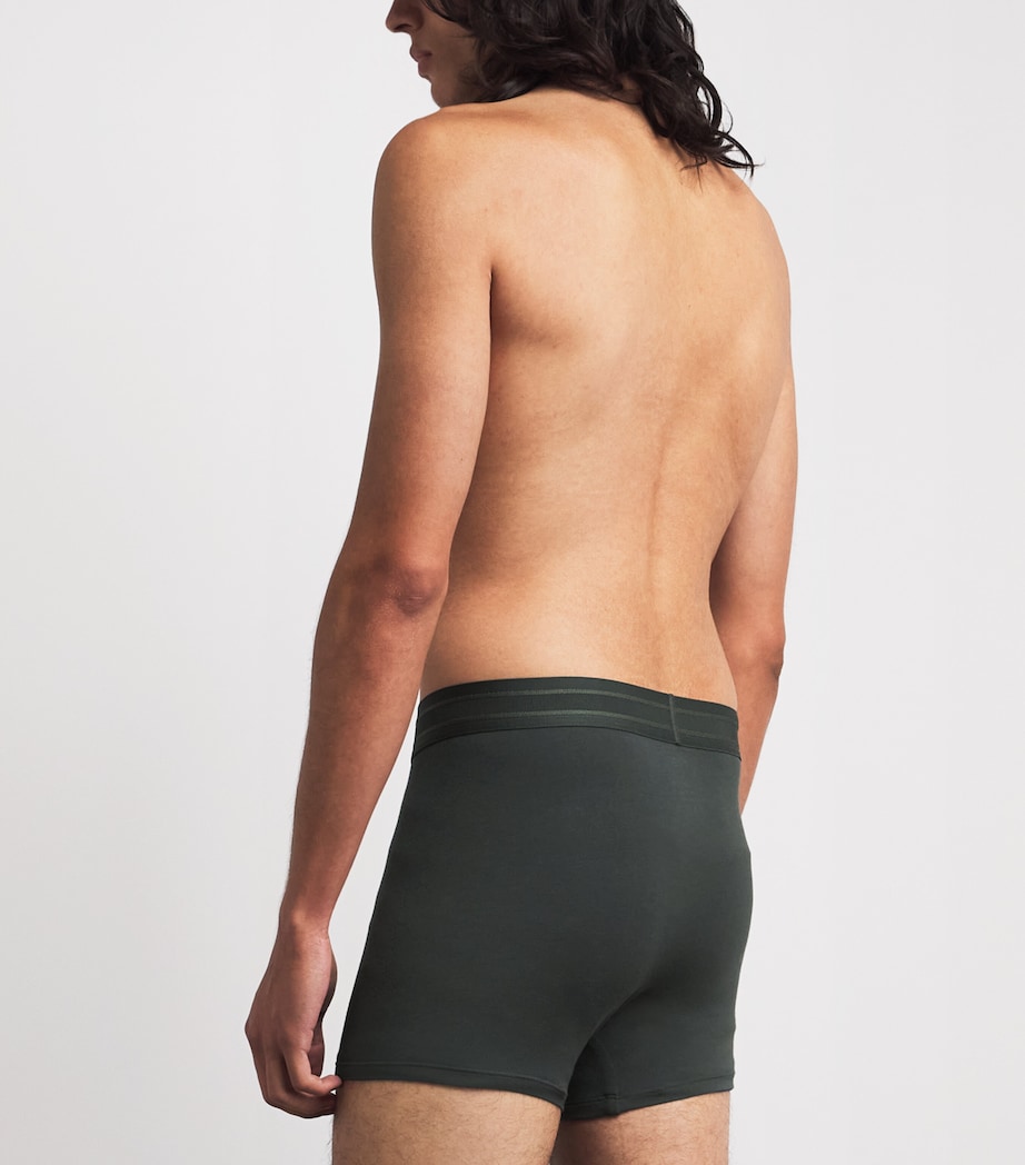CHÉ Mens Modal-Blend Trunks (Pack of 3) Pine Green Image 3