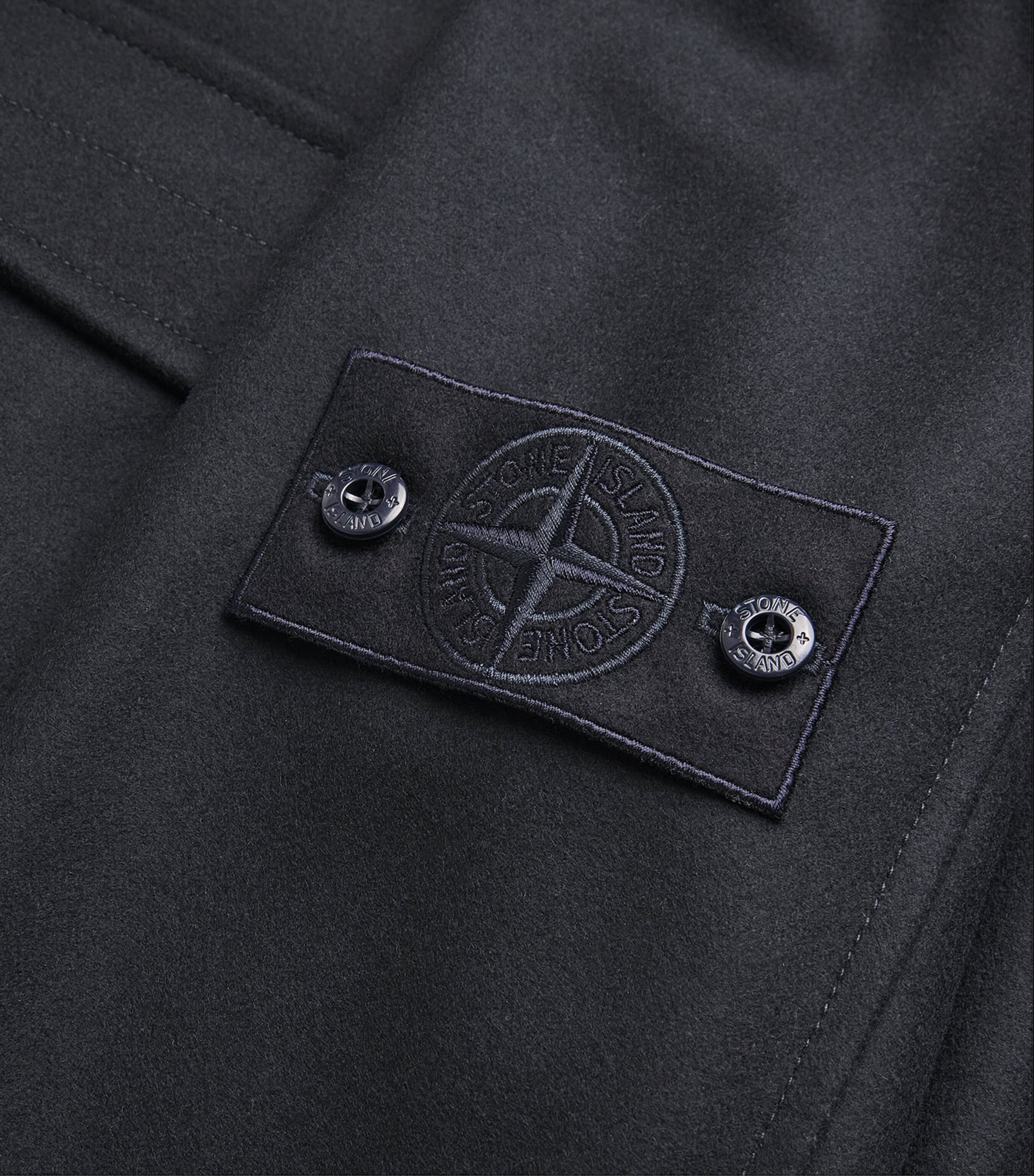 GHOST PIECE Virgin Wool-Blend Felt Overshirt V0020 Image 5