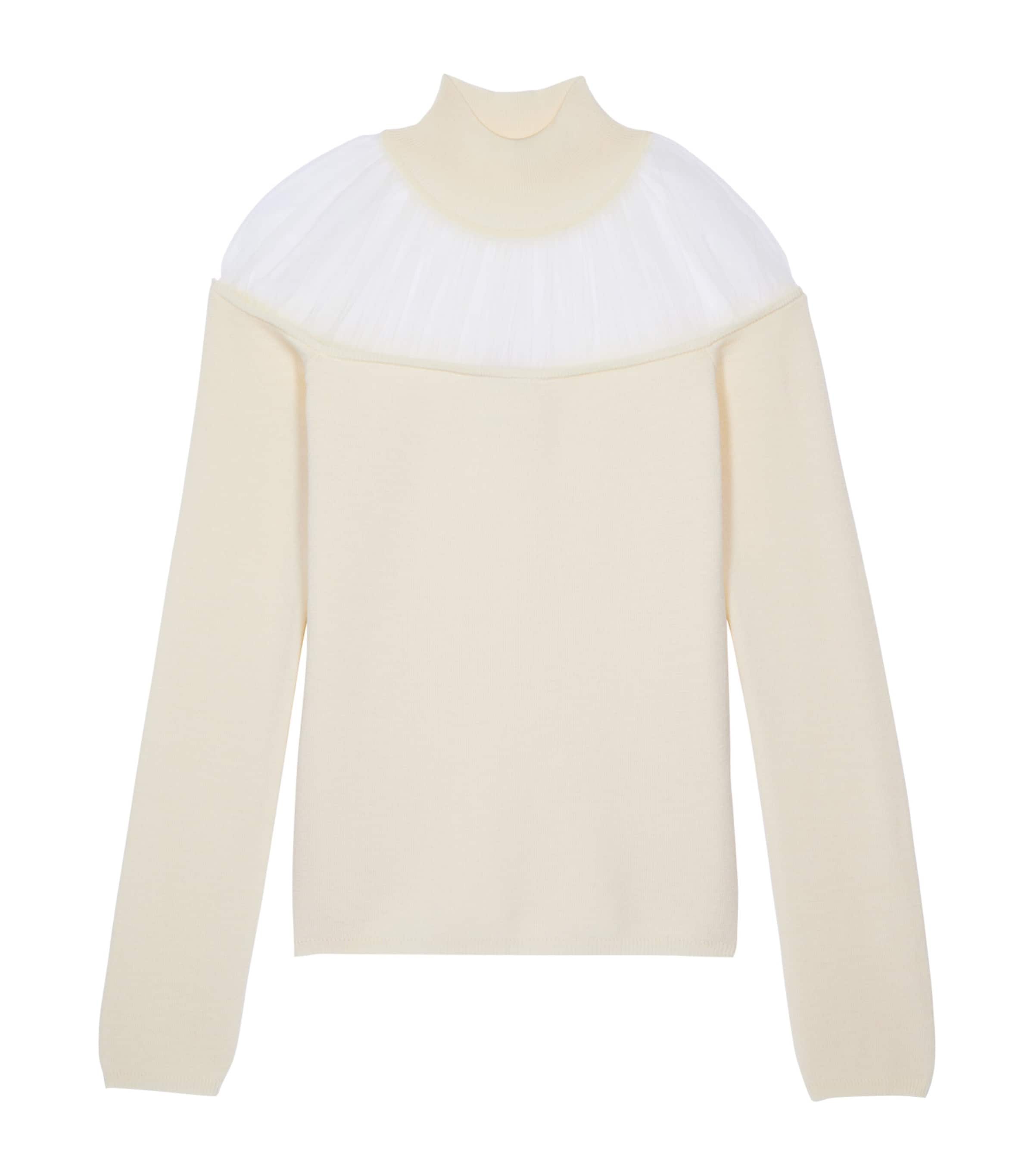 Shop The Kooples Gathered Sweater In Ivory
