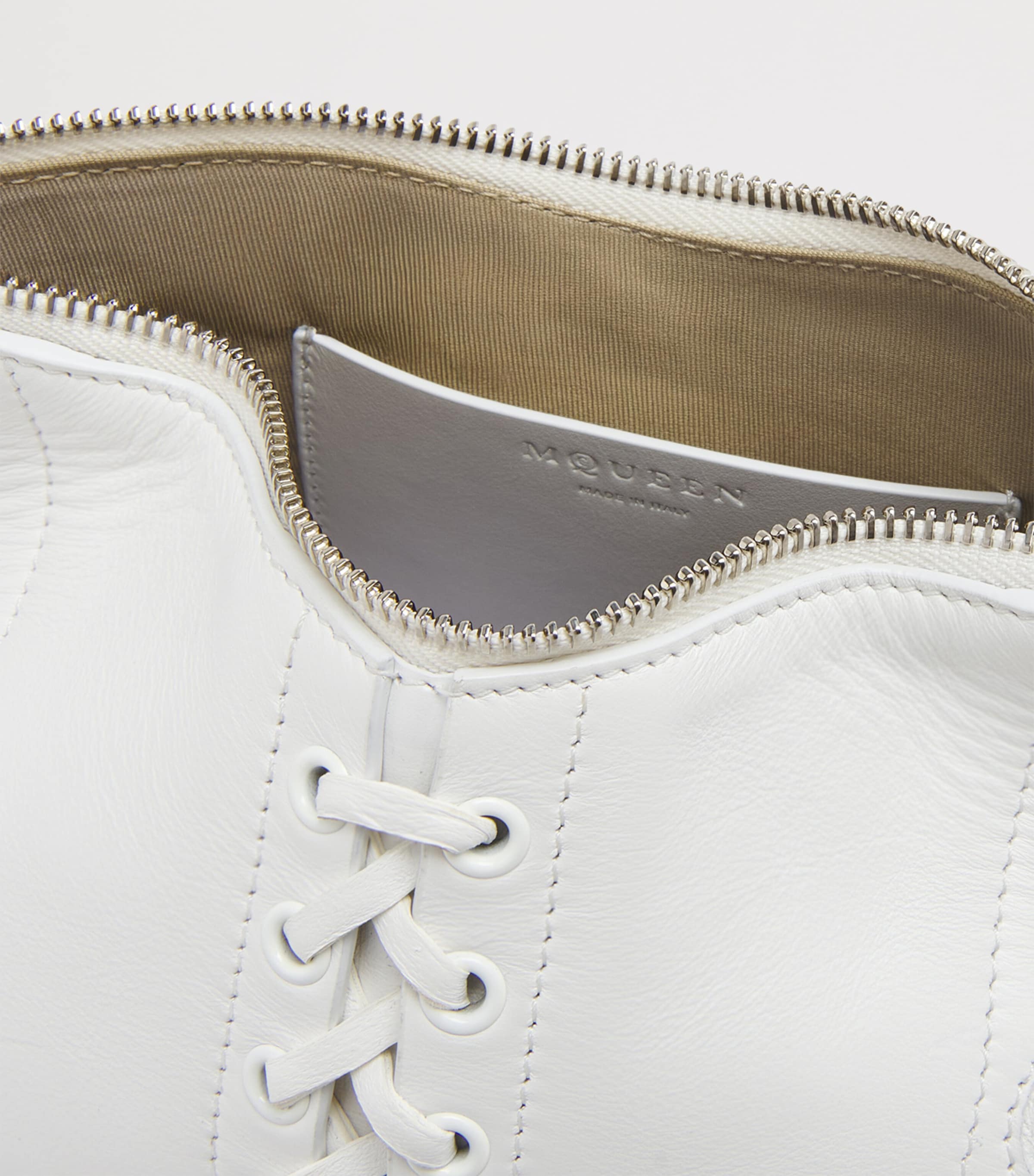 McQueen Leather Manta Clutch Bag Image 6