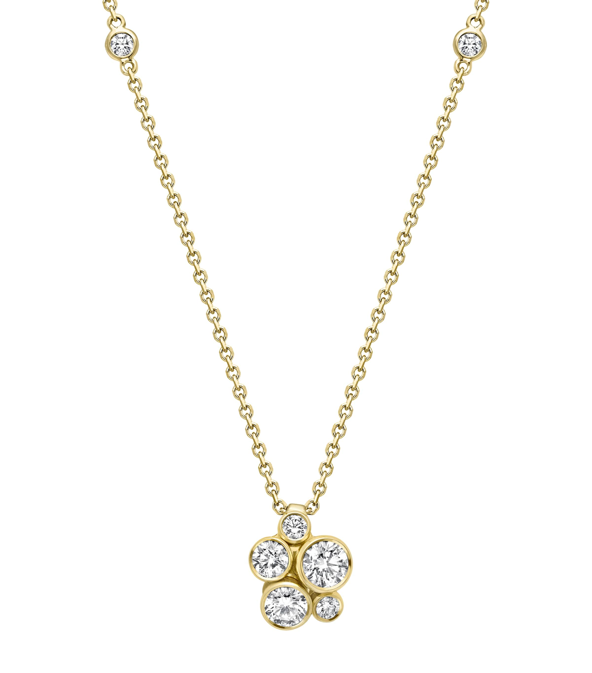 Boodles Yellow Gold And Diamond Raindance Necklace