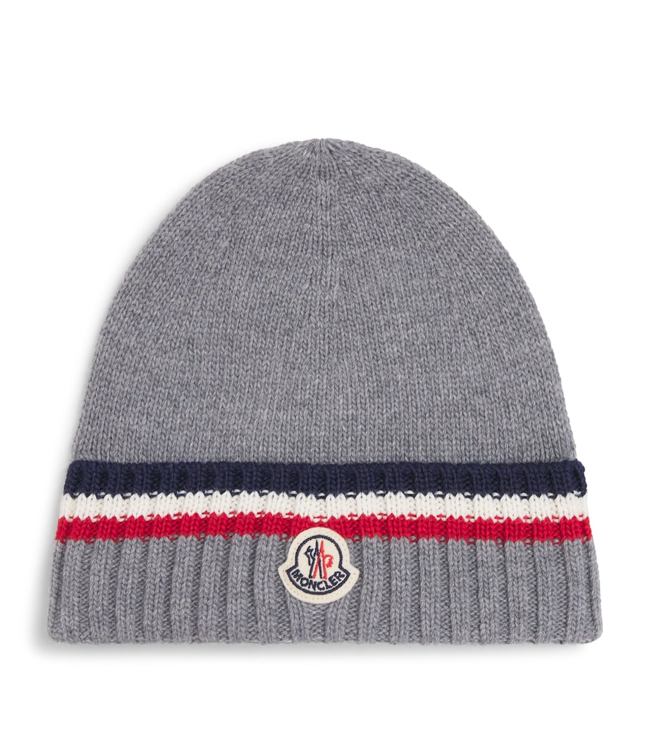 Moncler Enfant Virgin Wool-Cashmere Beanie Image 1