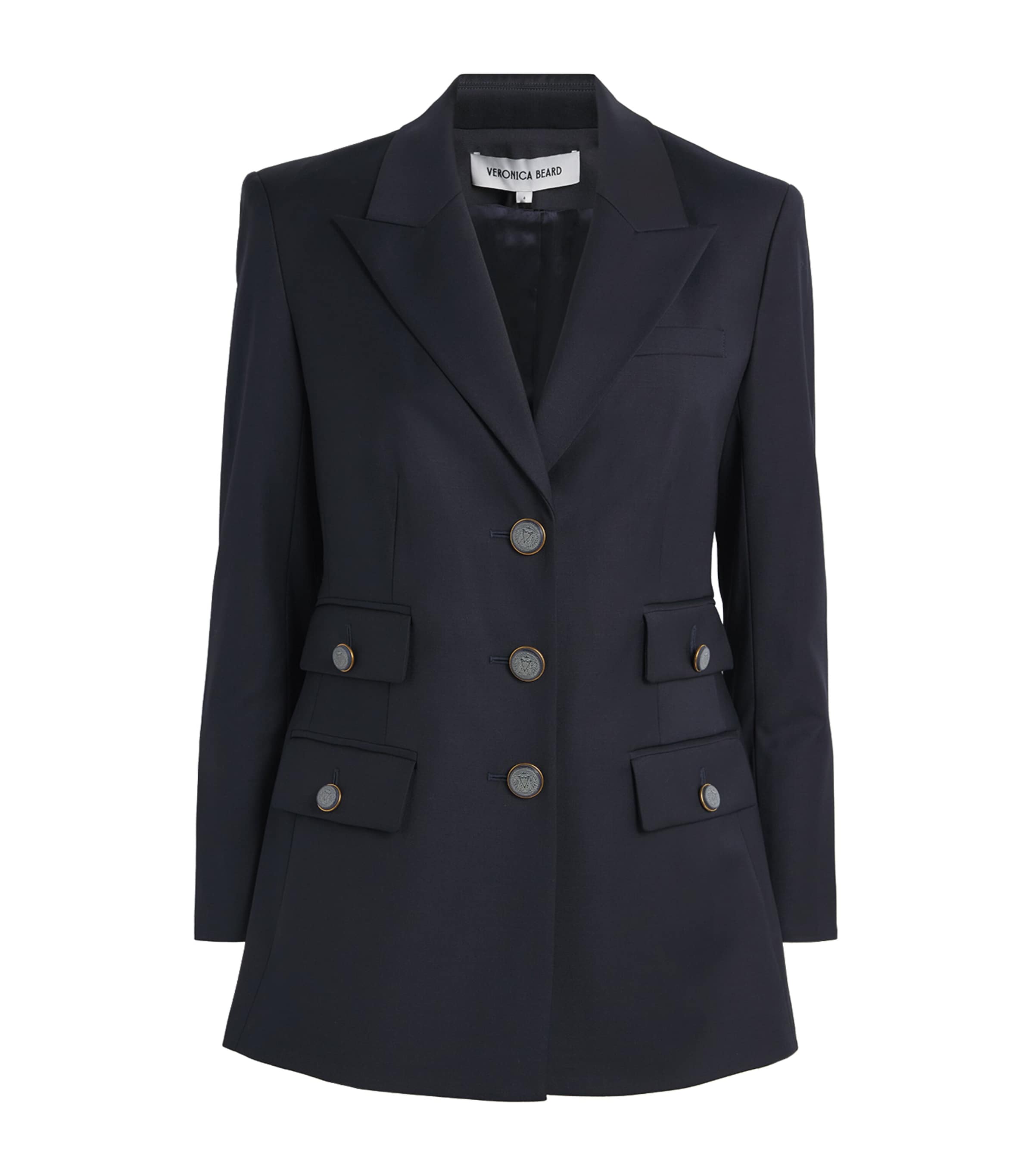 Veronica Beard Wool-blend Nalani Dickey Jacket In Blue