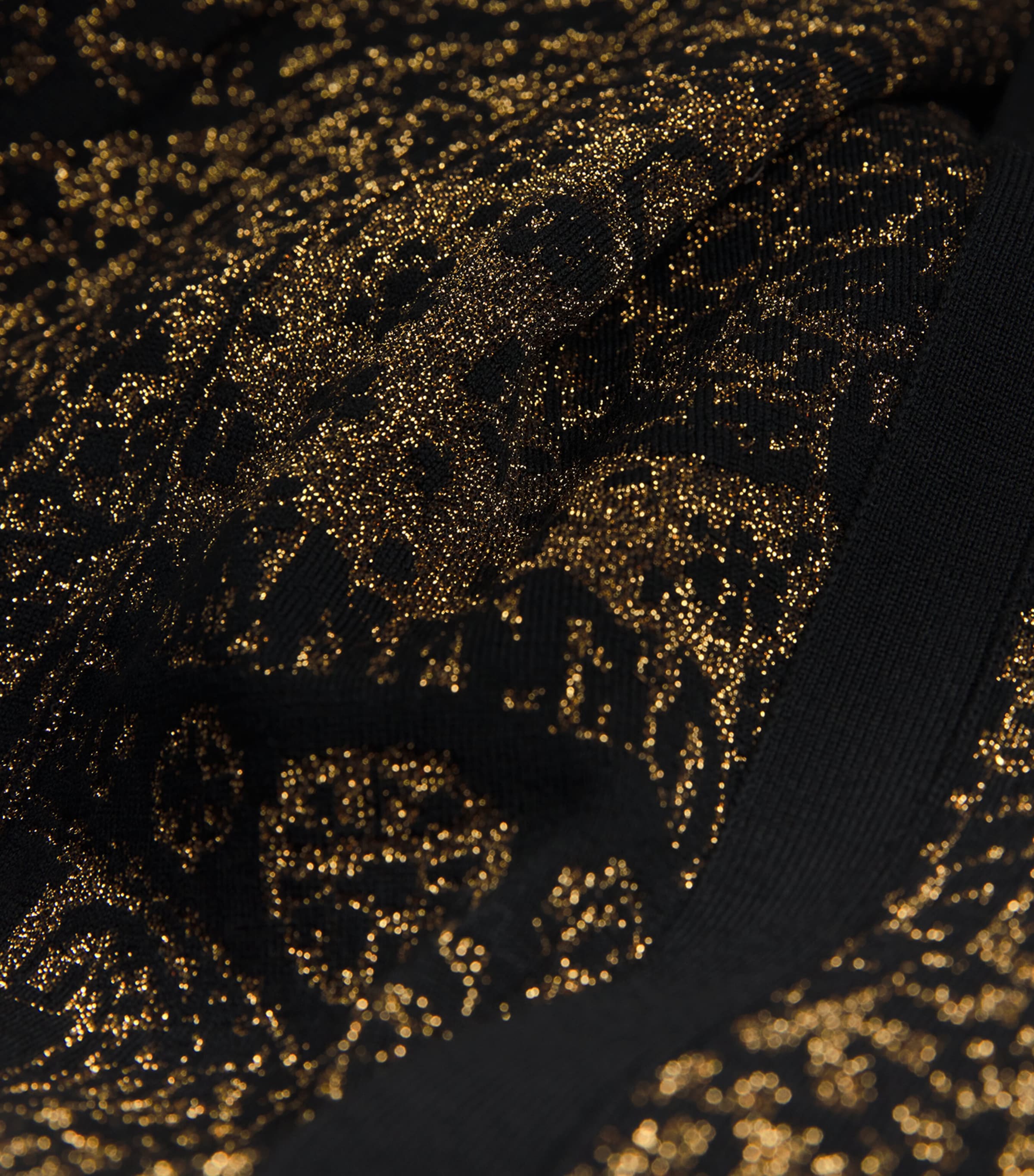 Wool-Blend Paisley V-Neck Maxi Dress S9810 Image 5