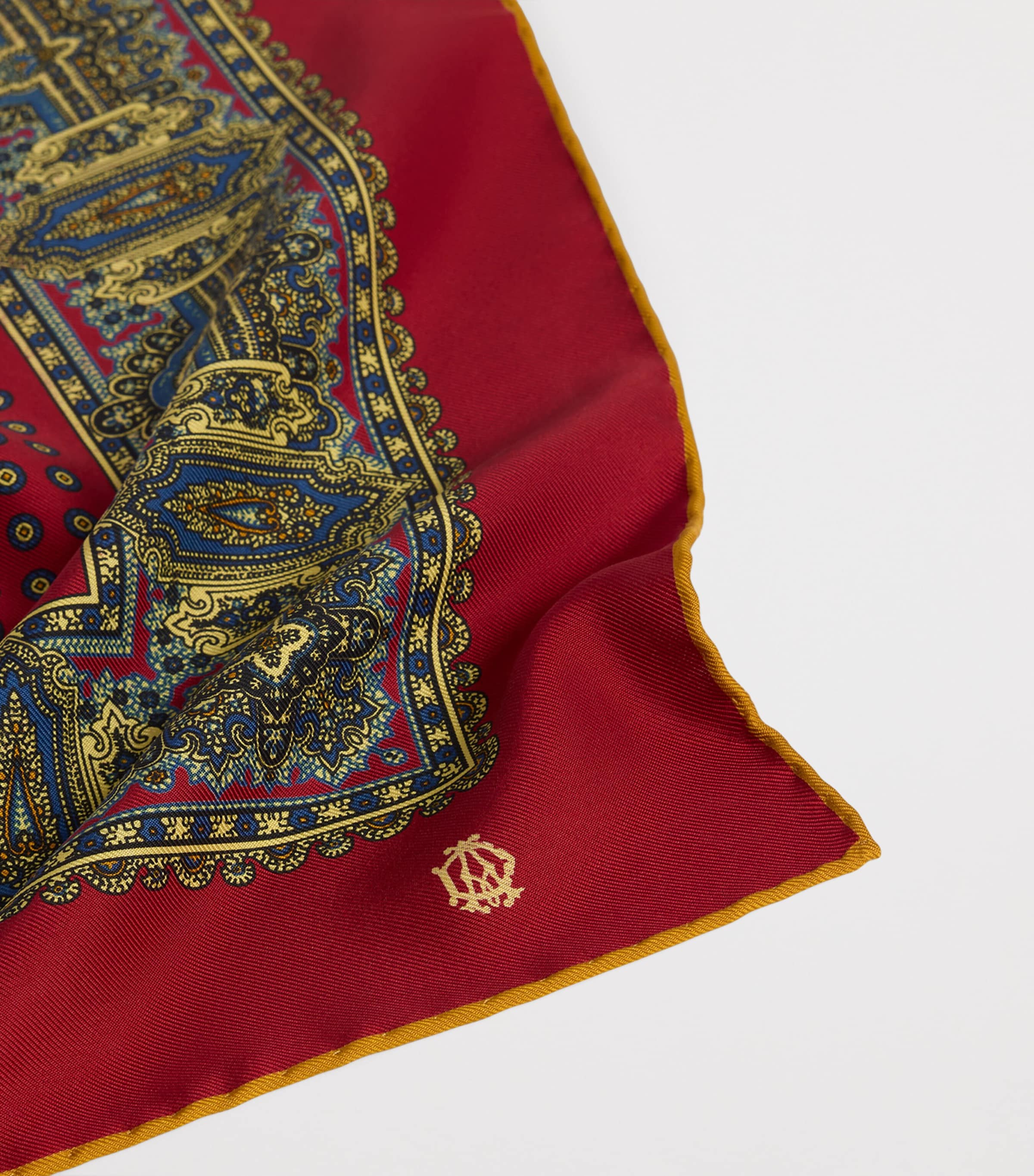 Dunhill Silk Printed Neckerchief Red Image 2