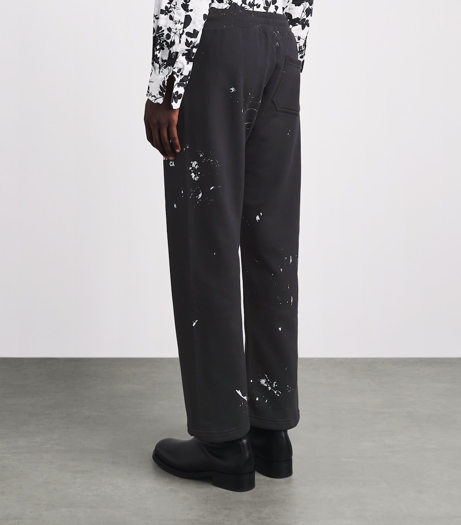 DOMREBEL Mens Cotton Staff Sweatpants Old Black Image 5