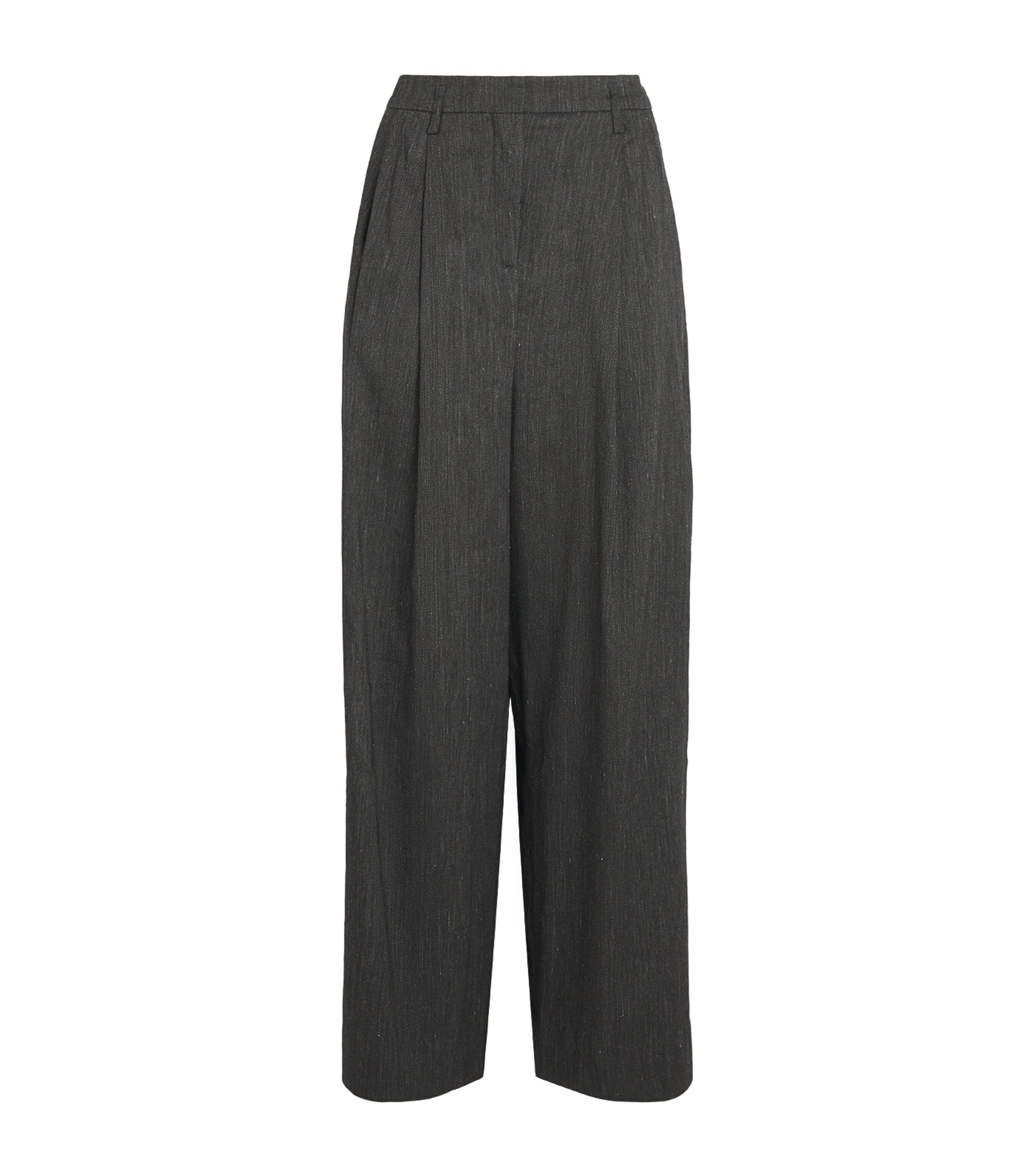 Herskind Womens Bowie Relaxed Trousers Dark Grey Image 1