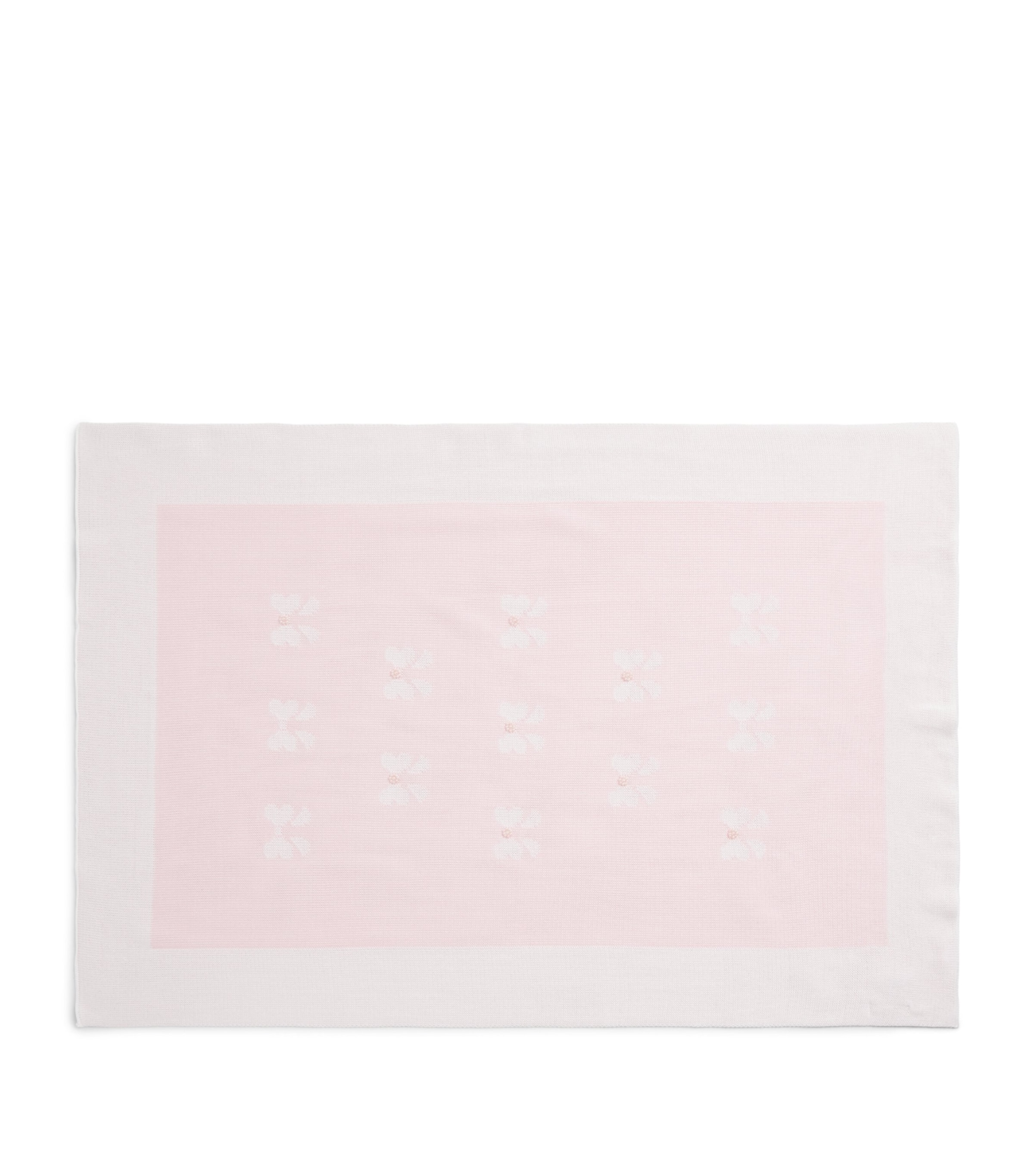 Bimbalo Cotton Floral Jacquard Blanket Rosapink Image 1