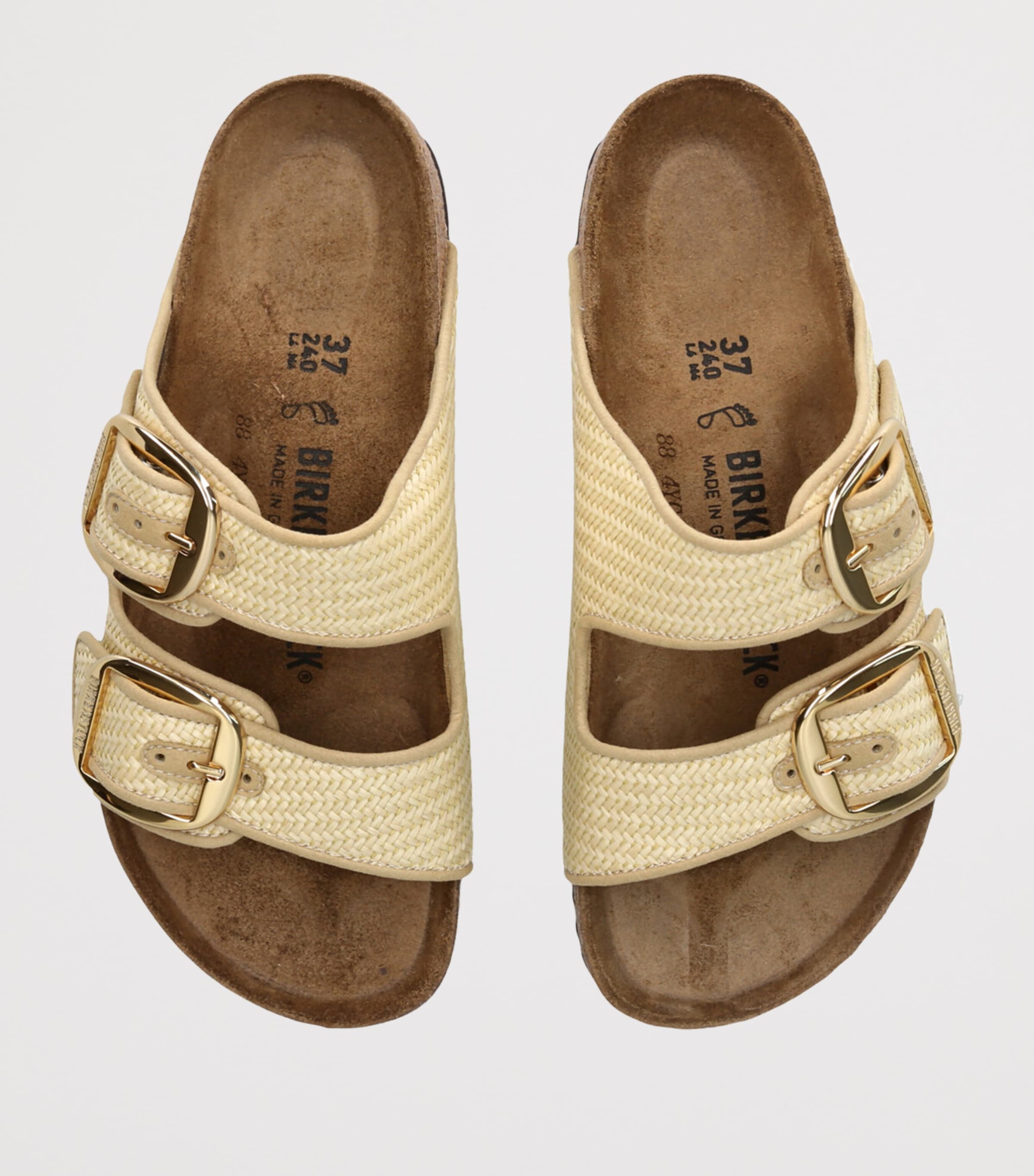 Raffia Arizona Sandals BONE Image 4