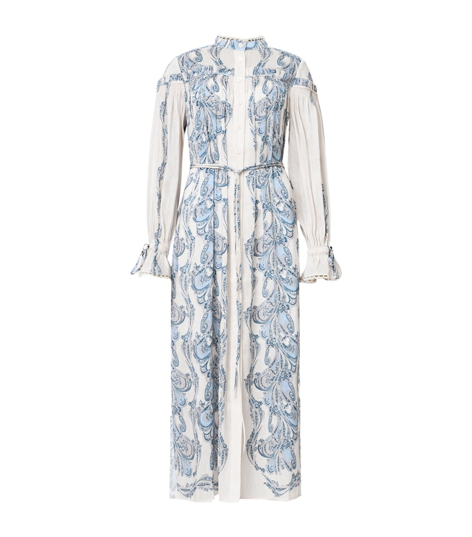 Linen-Silk Delphine Shirt Dress - Image 1