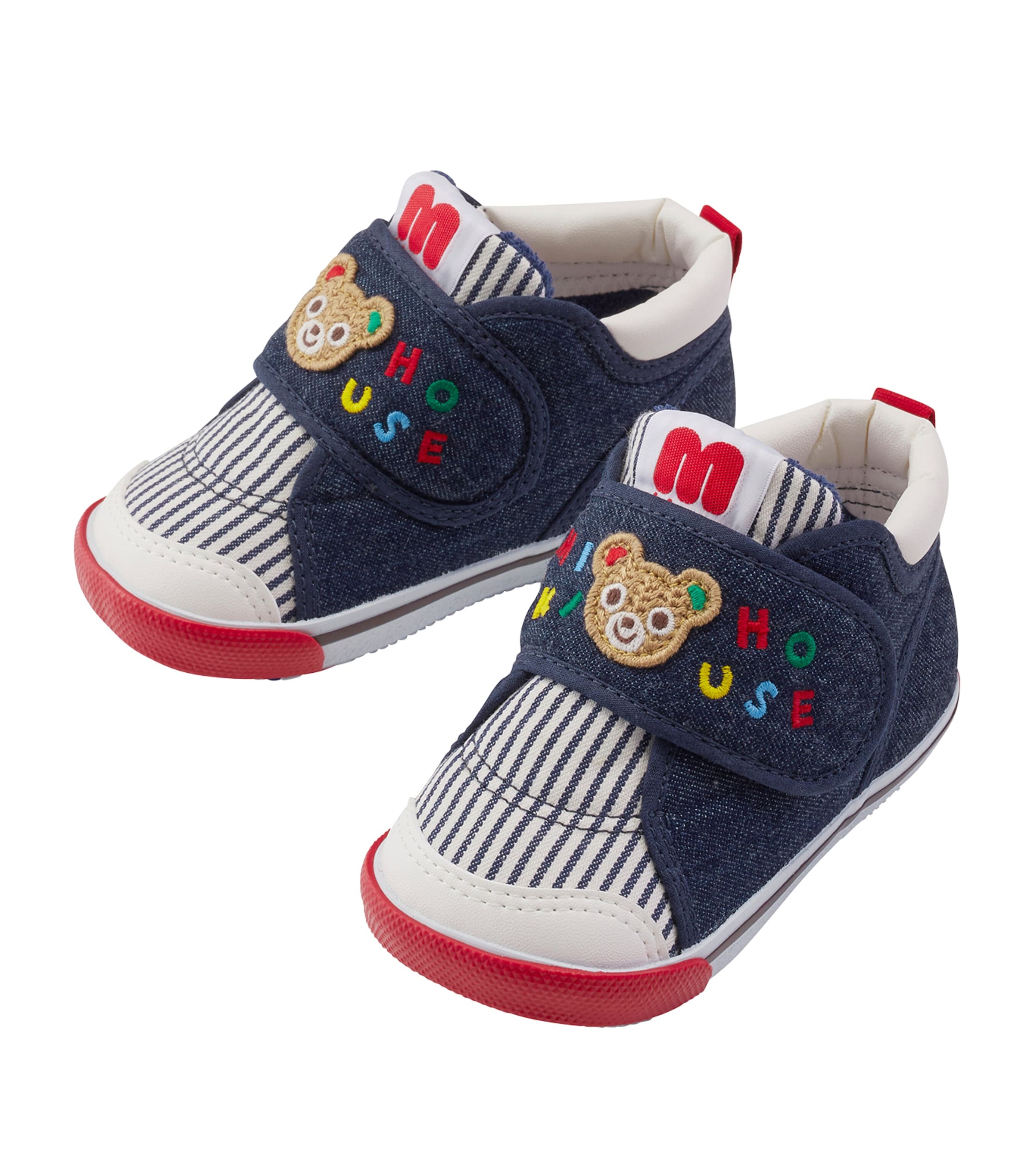 Miki House Denim Low-Top Sneakers | Boys Shoes | Trainers | Designers | Miki House