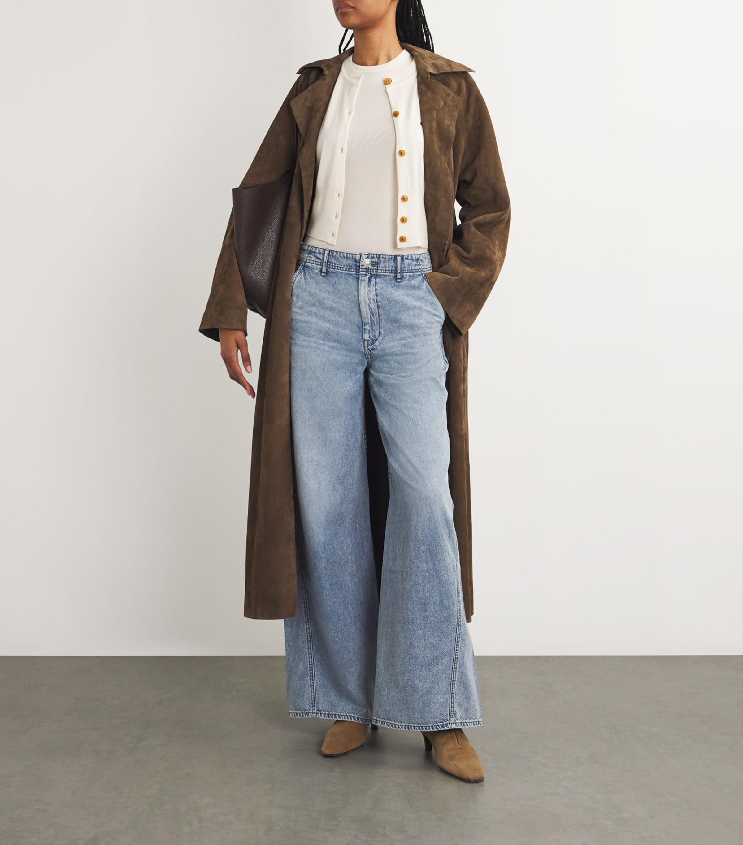 Rag & Bone Featherweight Sofie High-rise Wide-leg Jeans In Blue