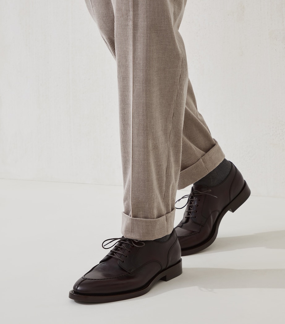 Leather Derby Shoes C4235 Image 5