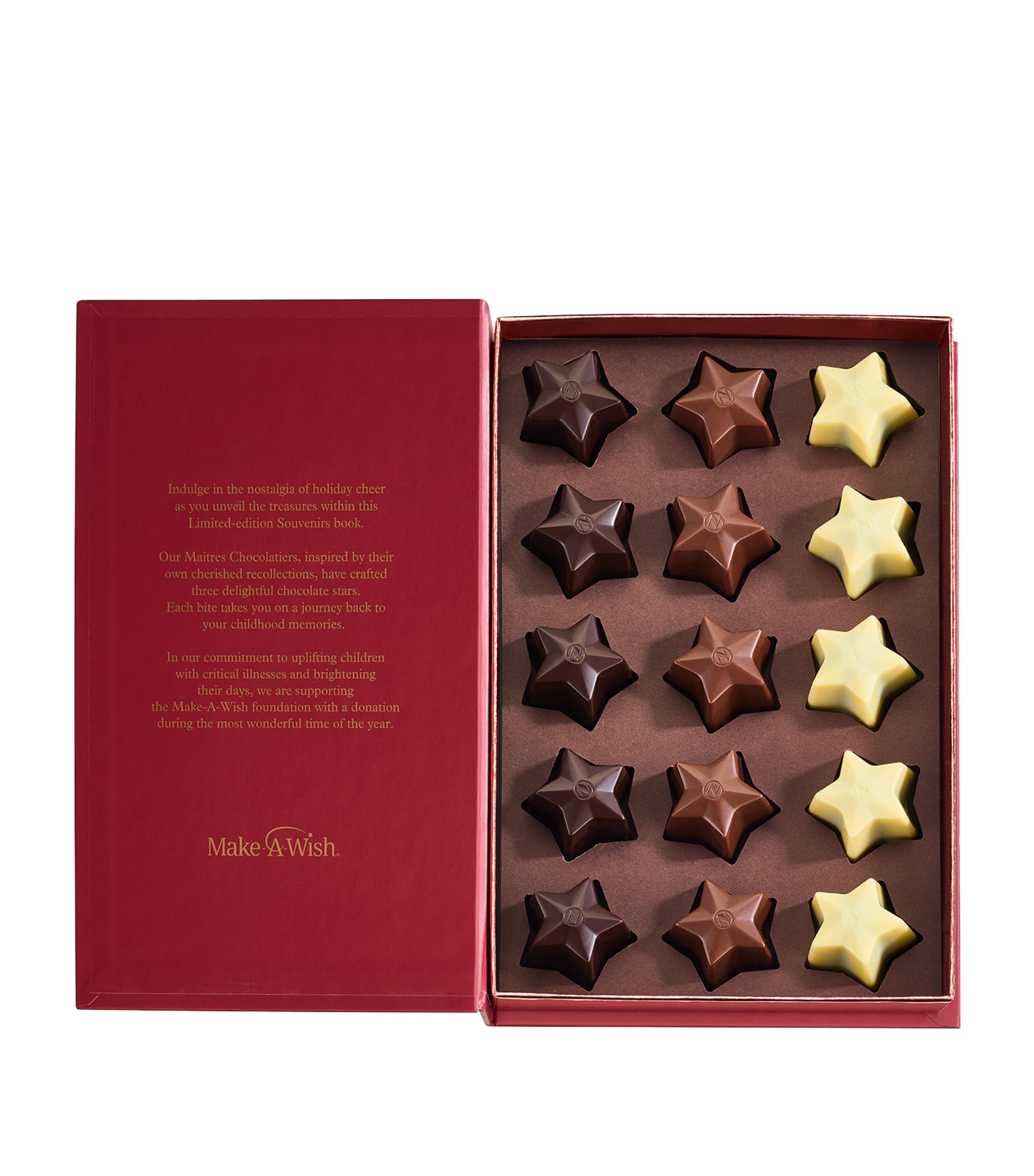 Praline-Filled Milk, White and Dark Chocolate 15-Piece Souvenirs Selection Box (164g) NO COLOUR Image 1