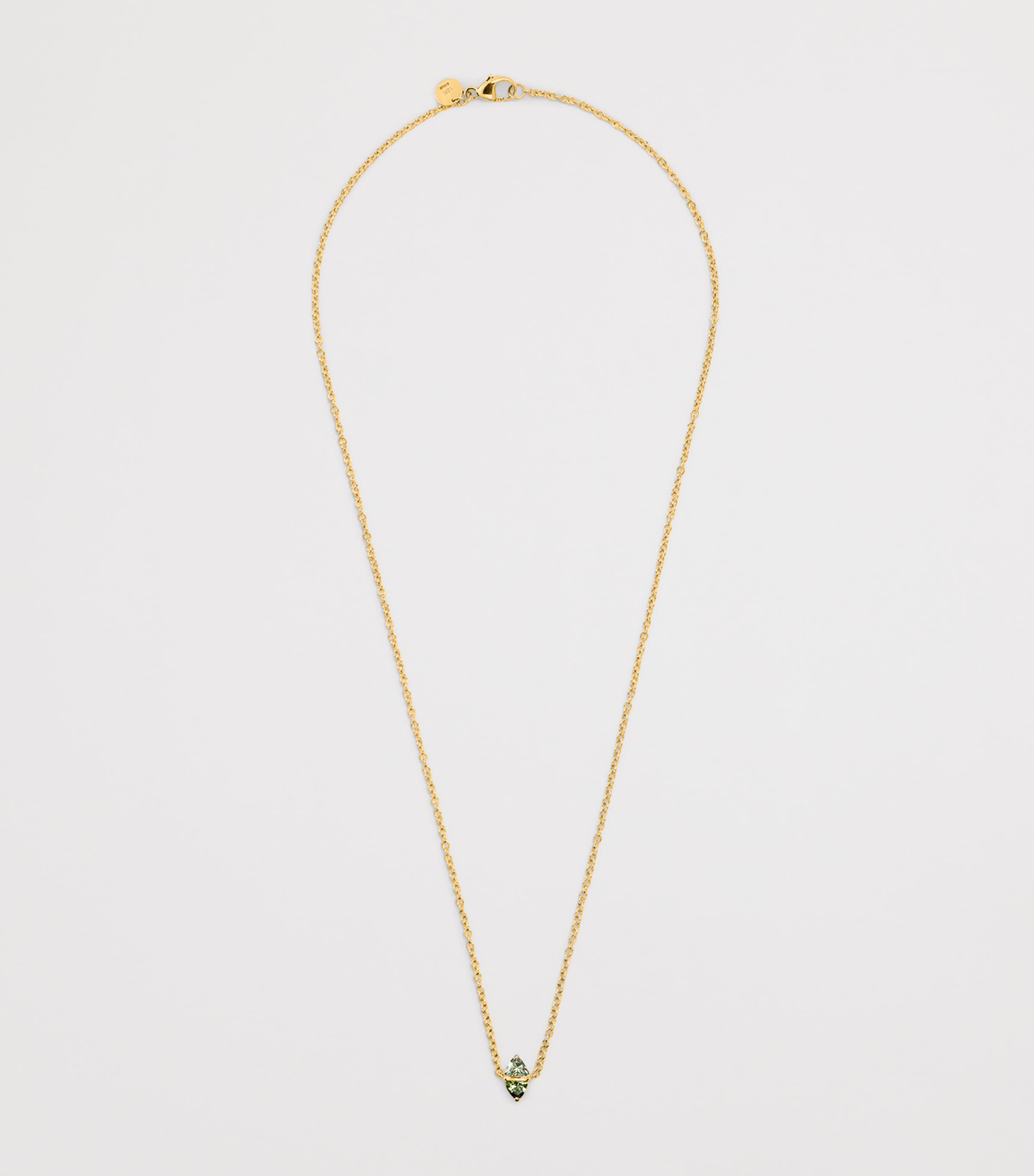 Yellow Gold and Sapphire Tilly Necklace YELLOW GOLD Image 3