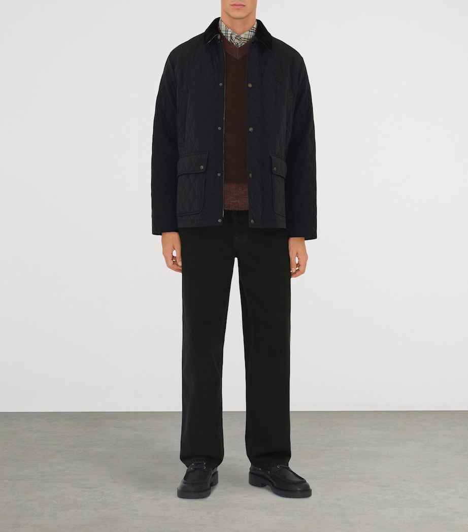 Quilted Barn Jacket BLACK/SNUG IP CHECK Image 2