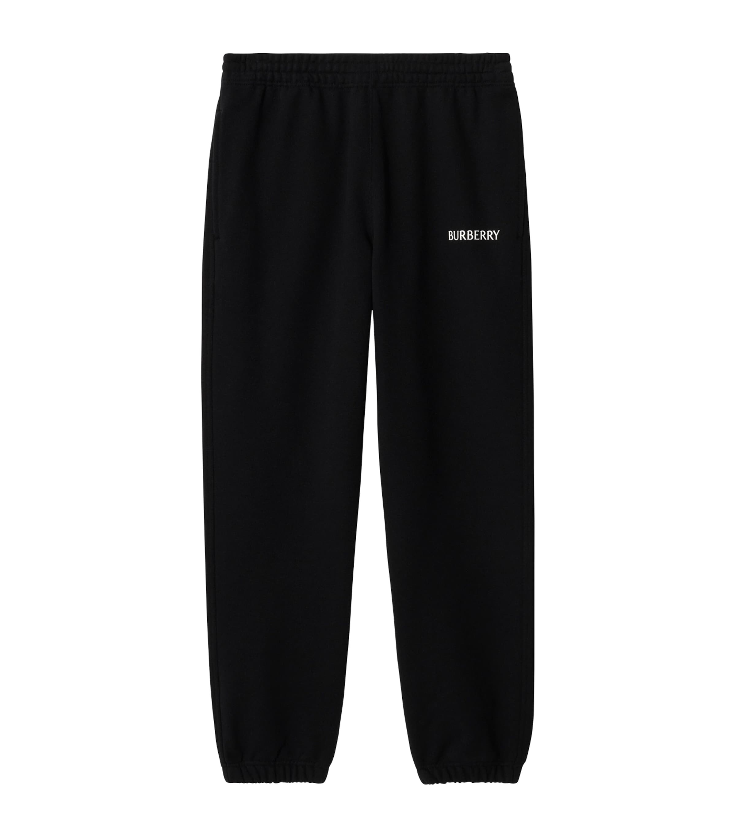 Cotton Logo Slim Sweatpants BLACK Image 1