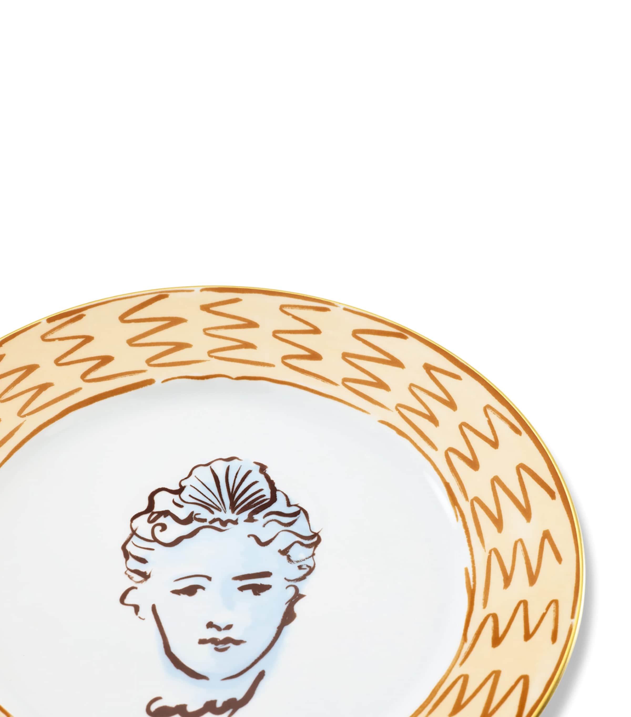 GINORI 1735 Porcelain Il Viaggio di Nettuno Plate (28cm) Image 2