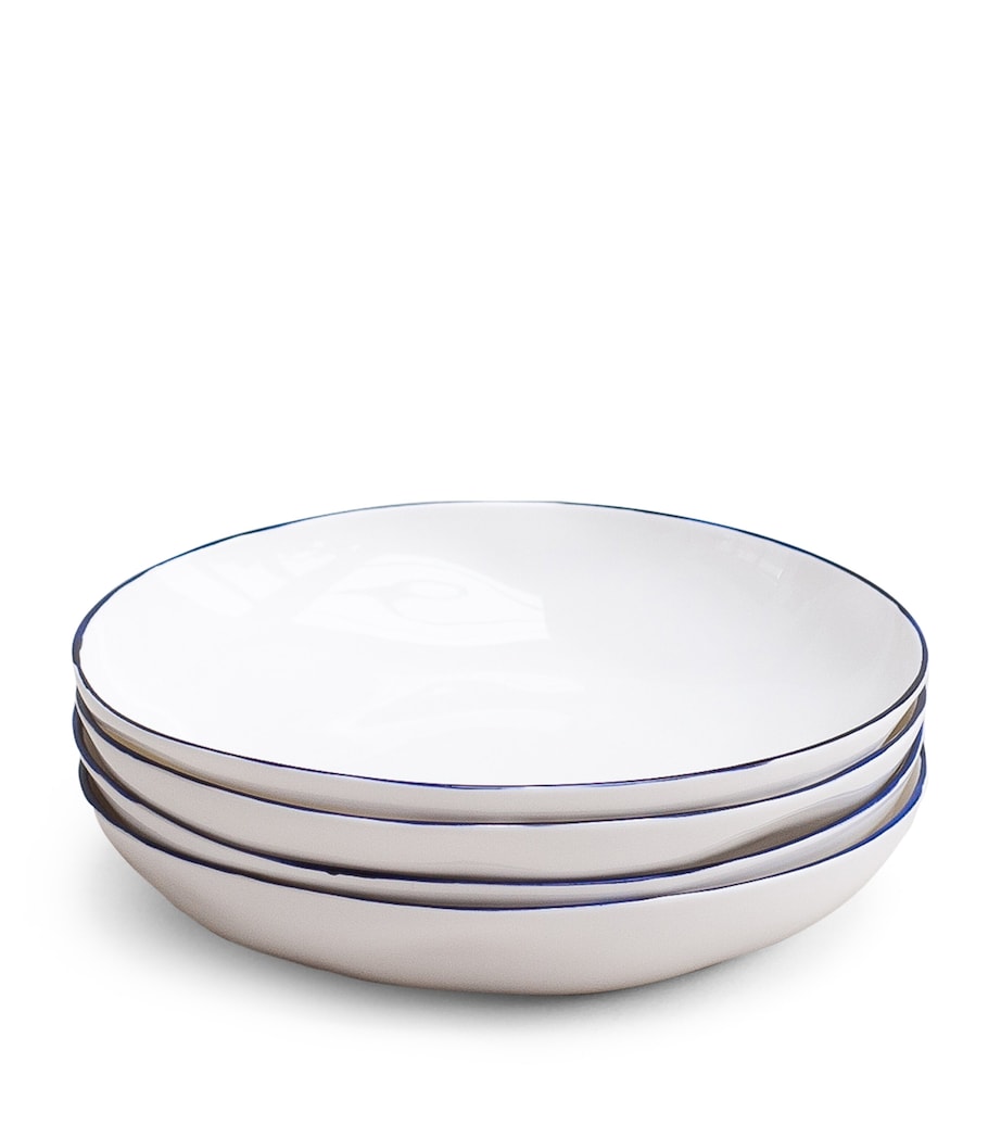 Set of 4 Cobalt Pasta Bowls (22cm) COBALT (BLUE) Image 5