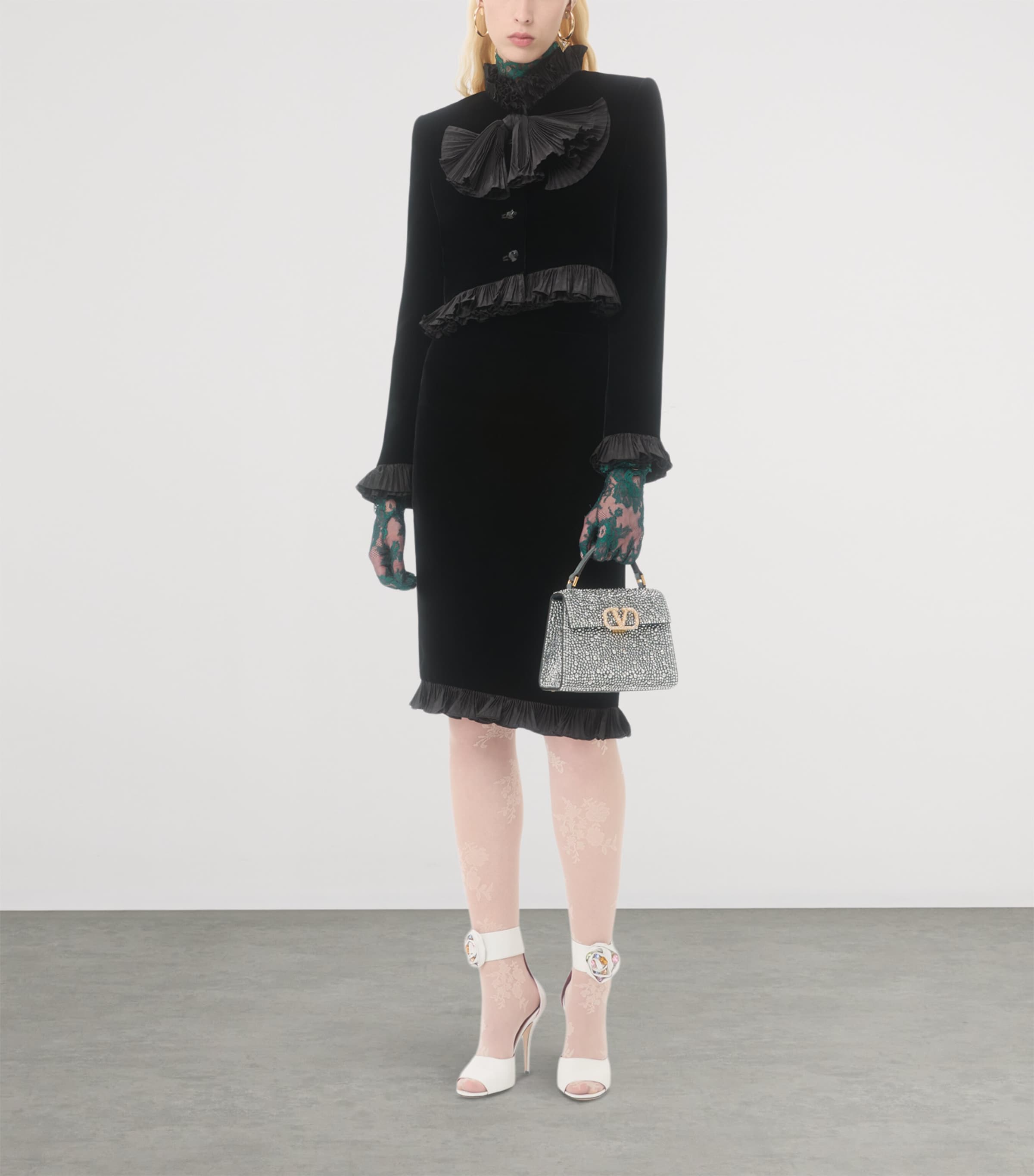 Mini Leather Embellished Top-Handle Bag DLU Image 5