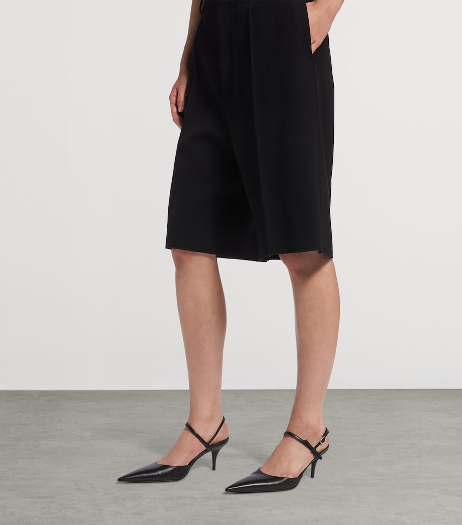 Balenciaga Leather Avenue Bow Slingback Pumps 70 Image 3