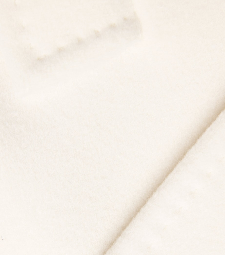 Wool-Cashmere Cropped Coat WHITE Image 5