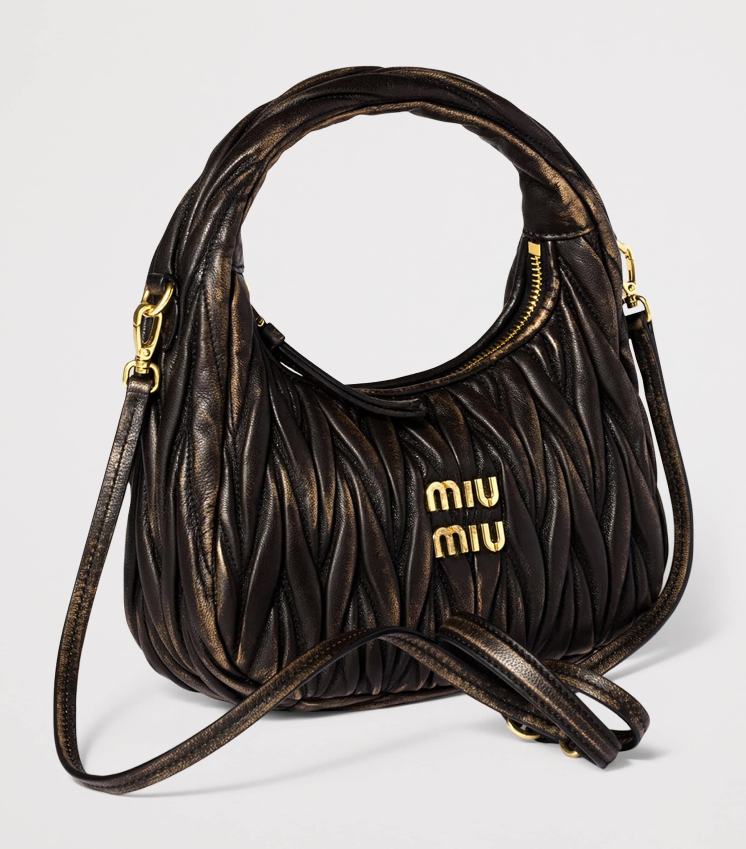 Small Matelassé Lambskin Wander Top-Handle Bag F0201 Image 3