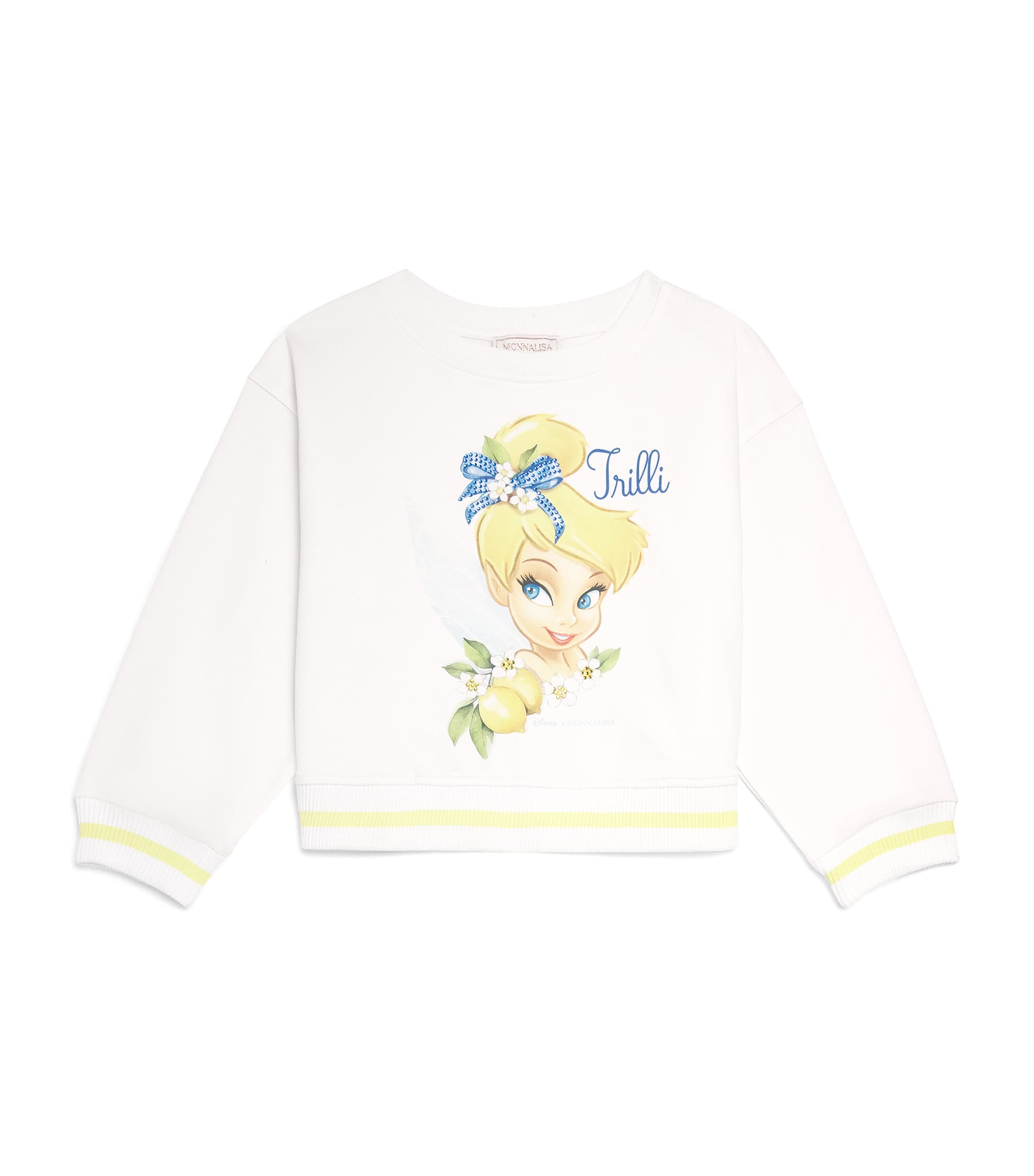 Monnalisa x Disney Tinker Bell Sweatshirt (2-12 Years) Optical White Image 1