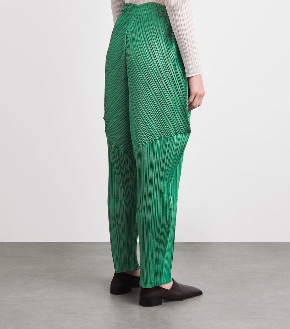 Pleats Please Issey Miyake Womens Thicker Bottoms 2 Trousers Grass Green Image 5