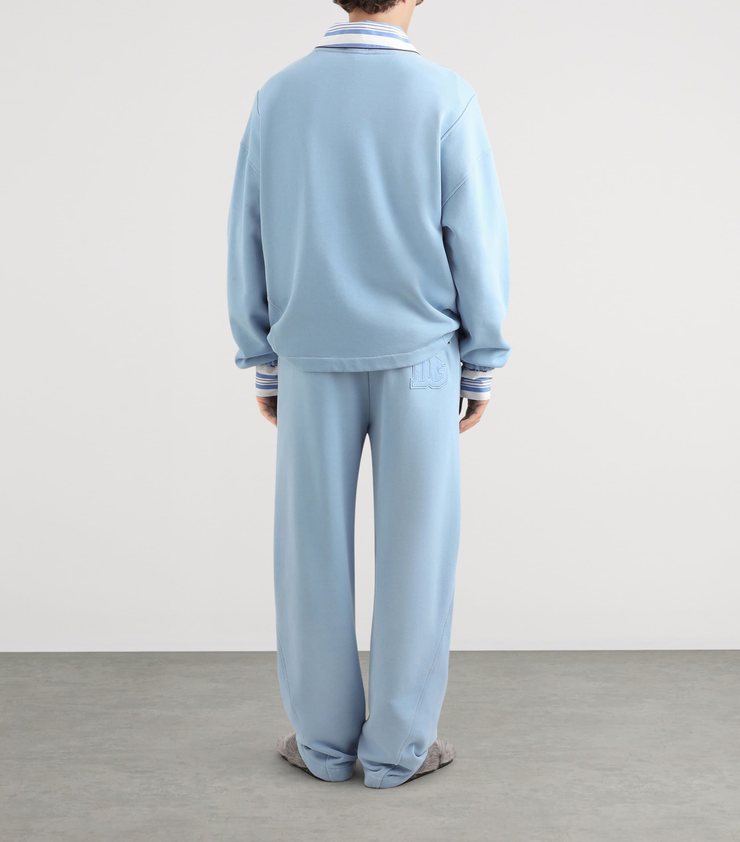 Dolce&Gabbana Mens Logo Sweatshirt Sky Blue Image 3