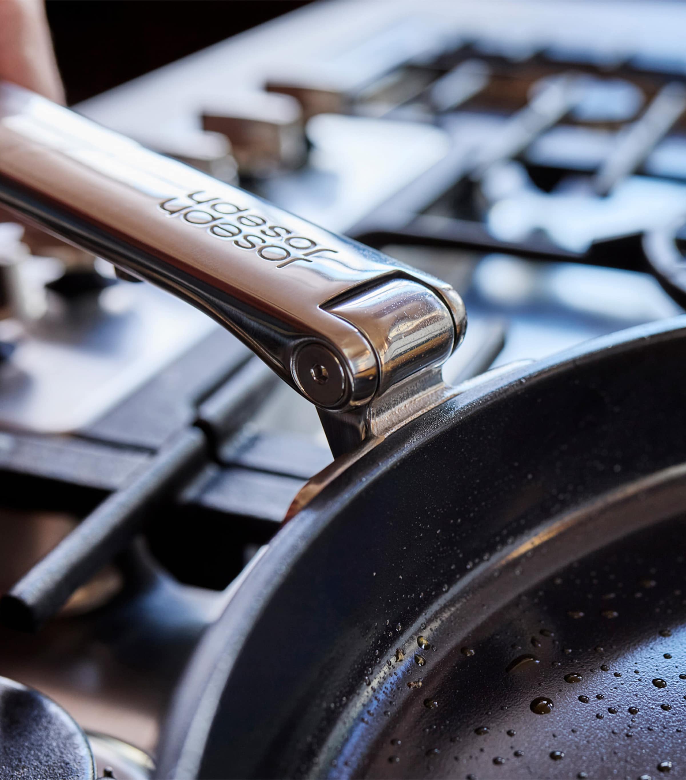 Space Non-Stick Folding-Handle Frying Pan (24cm) STAINLESS STEEL Image 3