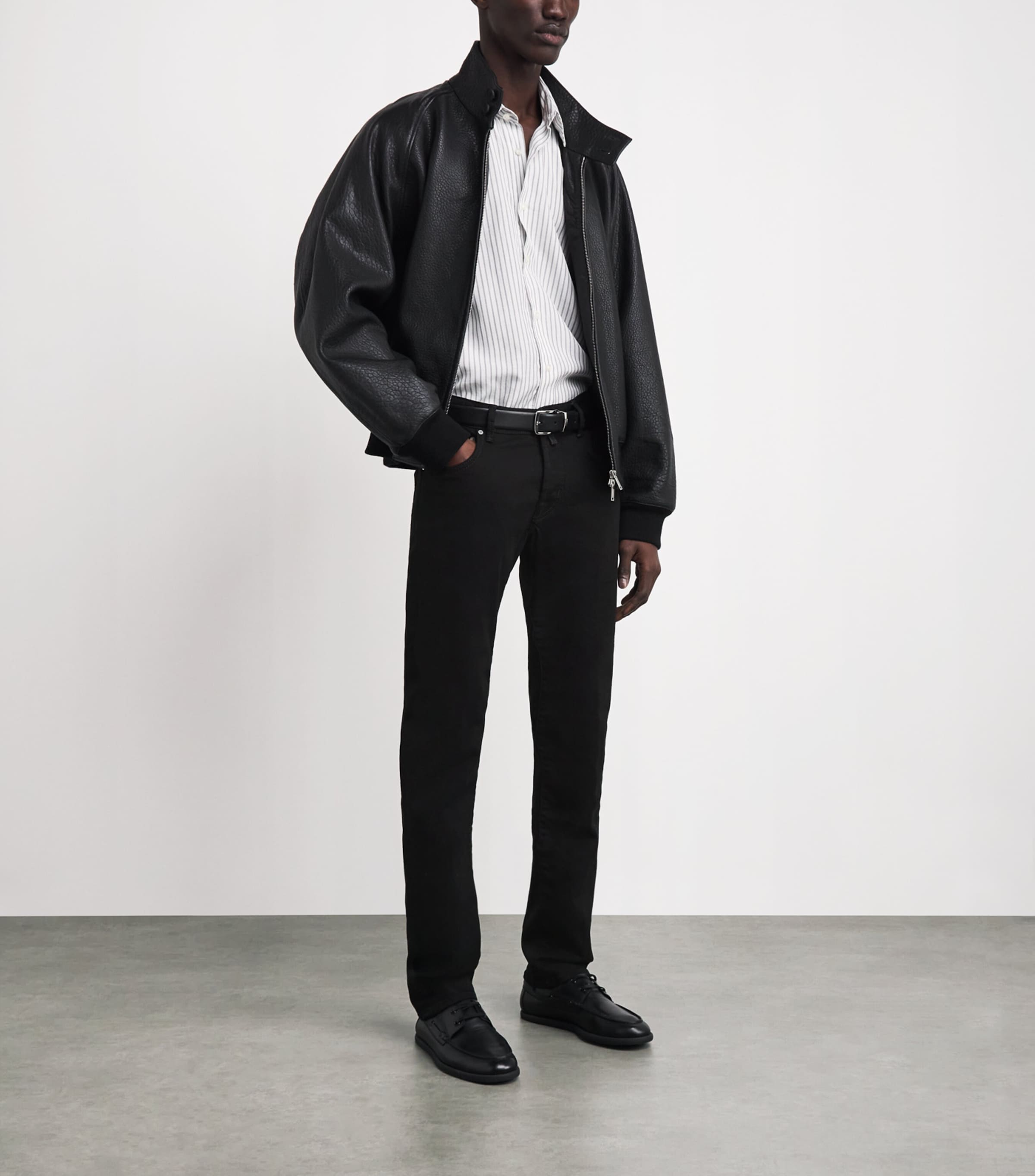 Jacob Cohën Mens Limited Edition Lizardskin-Patch Nick Slim Jeans Image 2